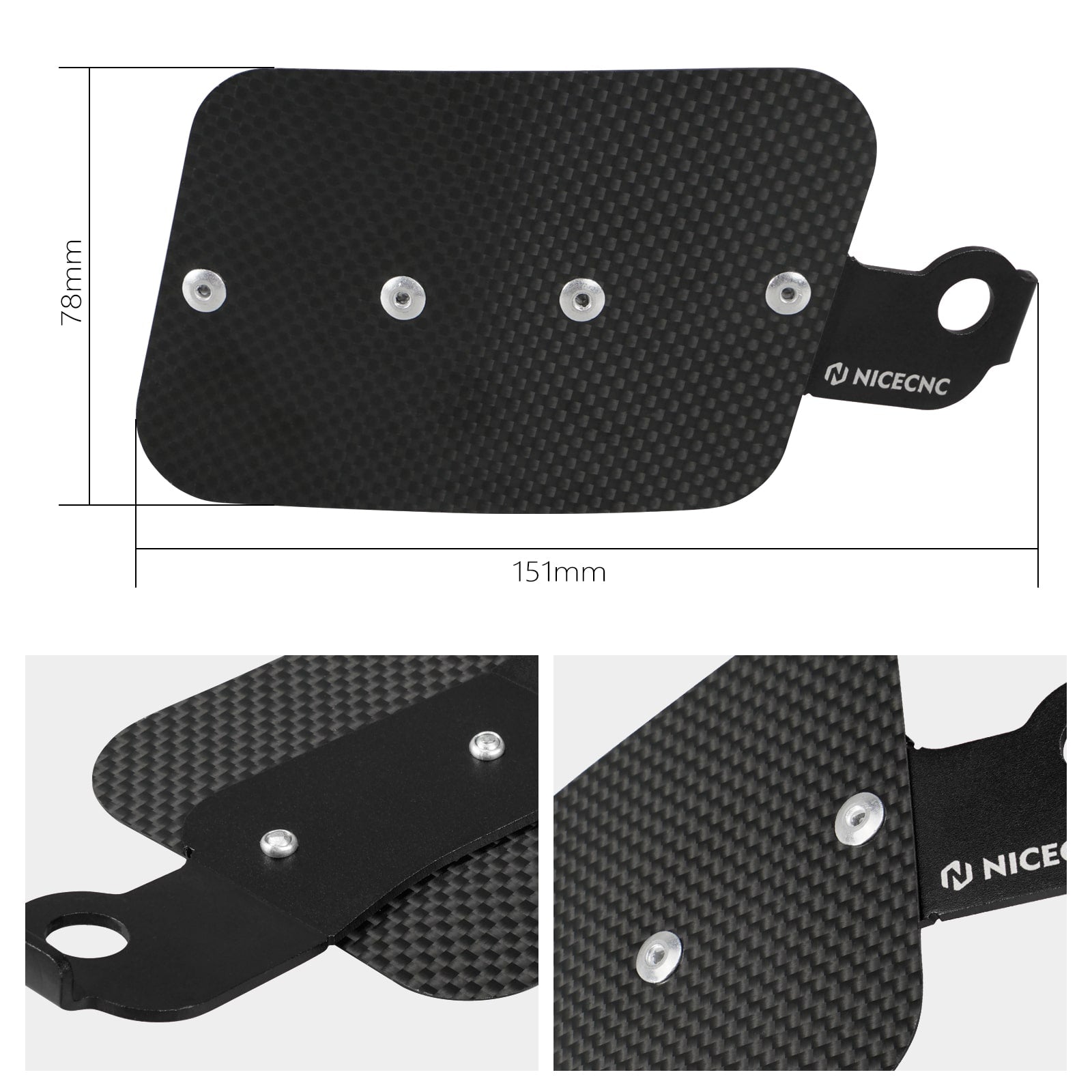 ATV Carbon Fiber Carburetor Heat Shield Cover For Honda TRX450R TRX450ER