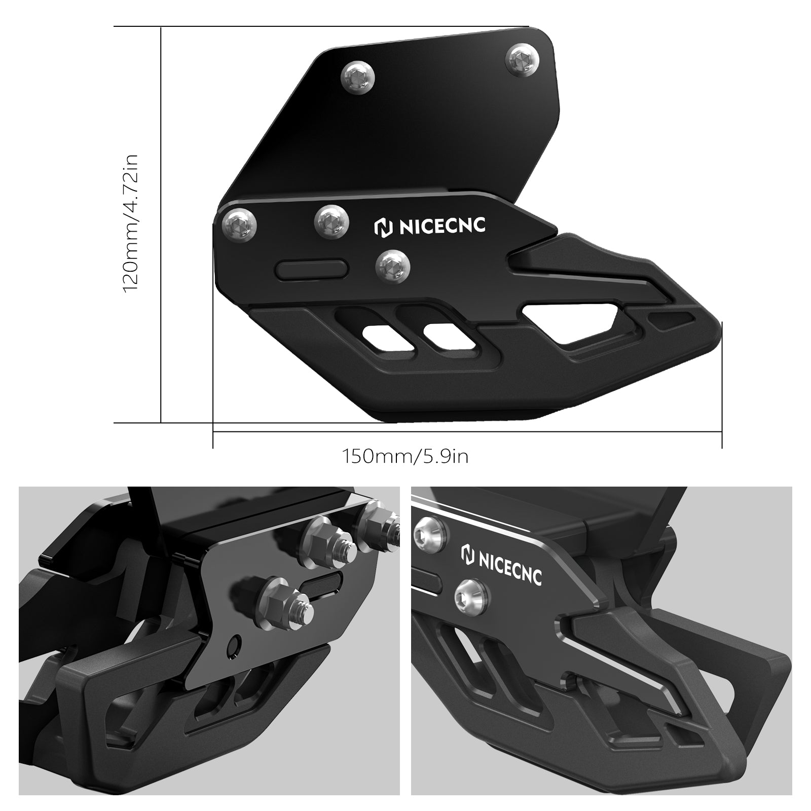 ATV Rear Swingarm Drive Chain Guide Slider For Honda TRX450R TRX450ER 06-14