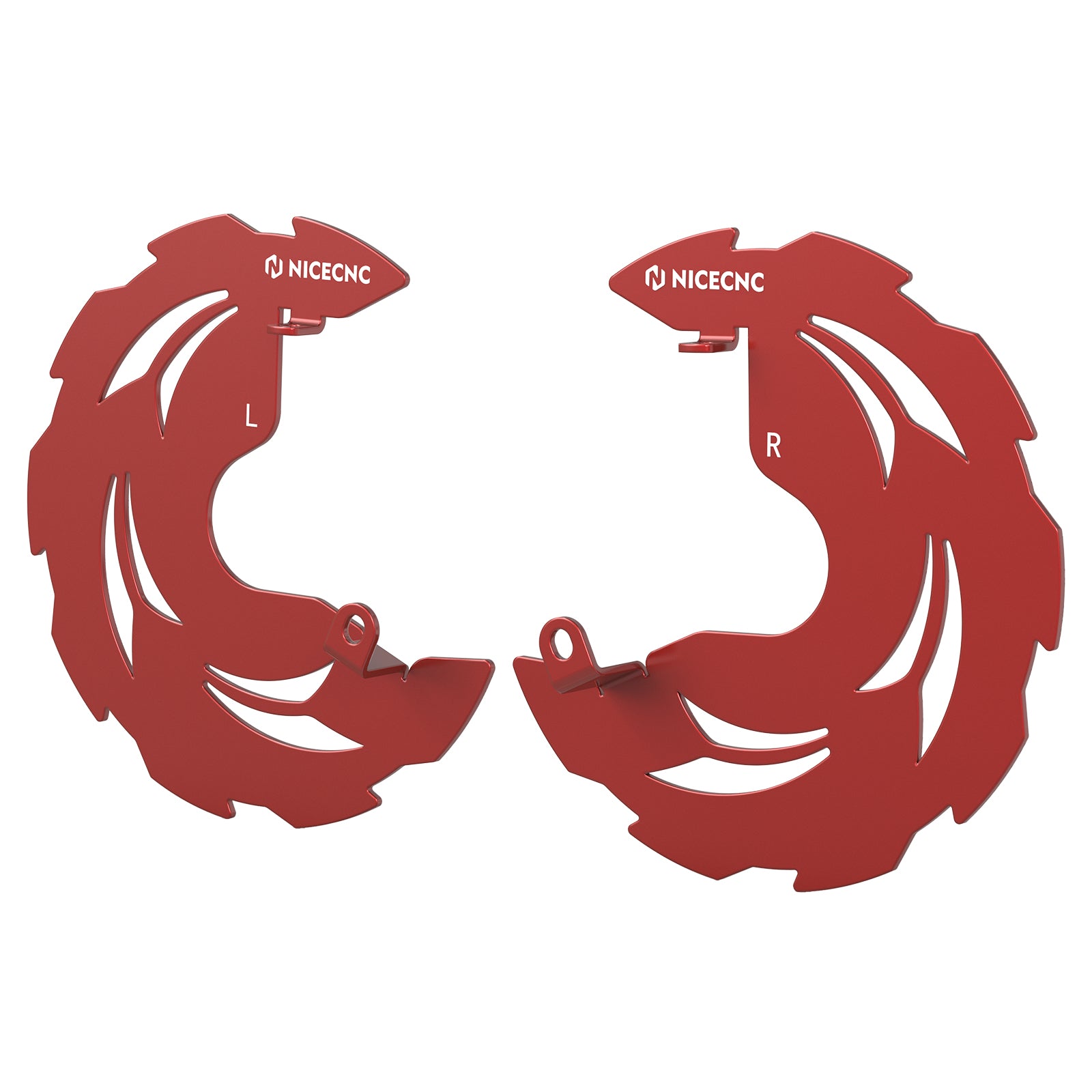 Pair ATV Front Brake Disk Rotor Rock Guards For Honda TRX450R TRX450ER