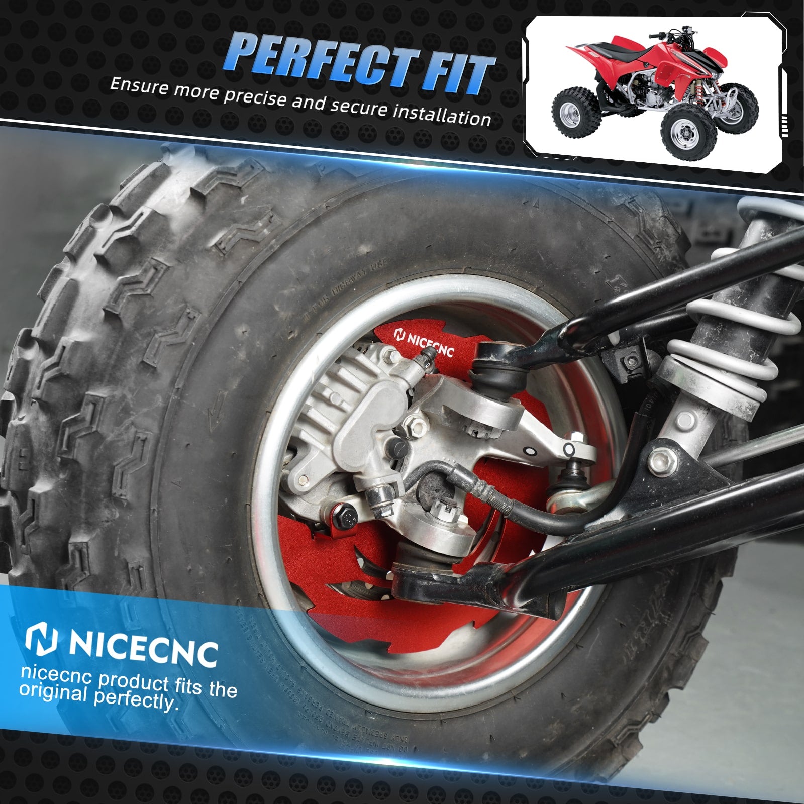 Complete Brake Kit For Honda TRX450R / TRX450ER (04-13) - Front & Rear Disc Rotors And Pads