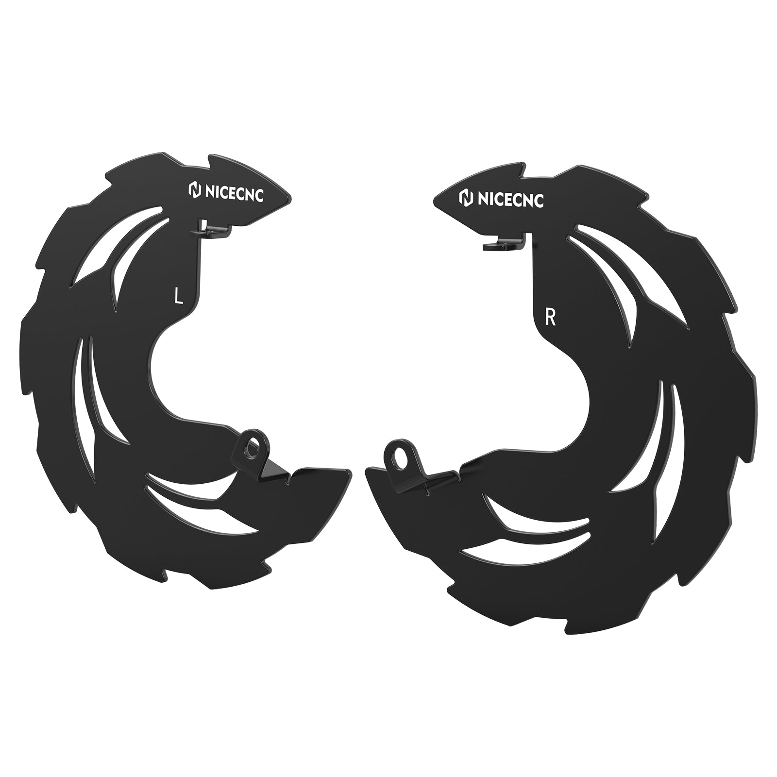 Pair ATV Front Brake Disk Rotor Rock Guards For Honda TRX450R TRX450ER