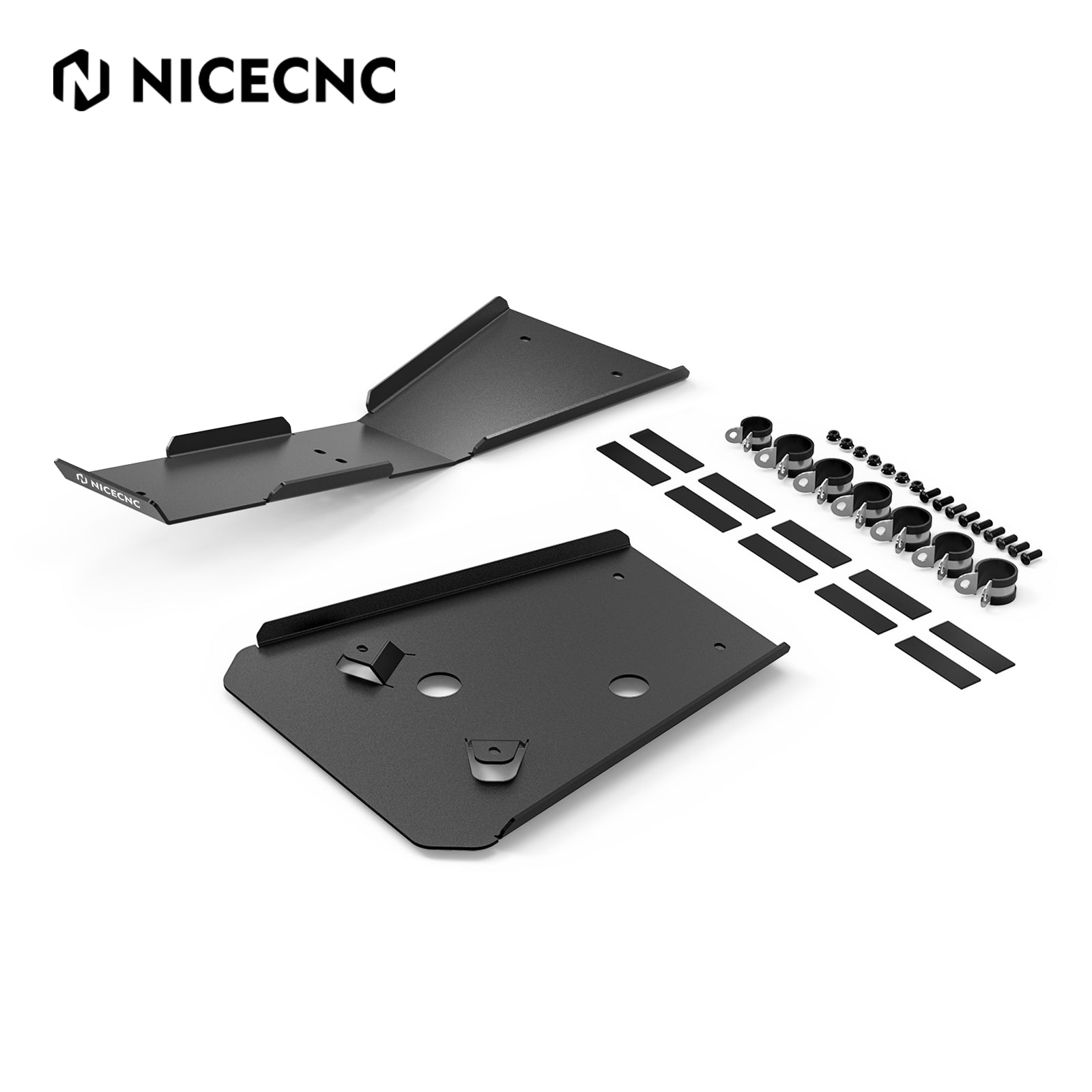 2PCS ATV Frame Engine Guards Skid Glide Plates Kit For Honda TRX450R TRX450ER