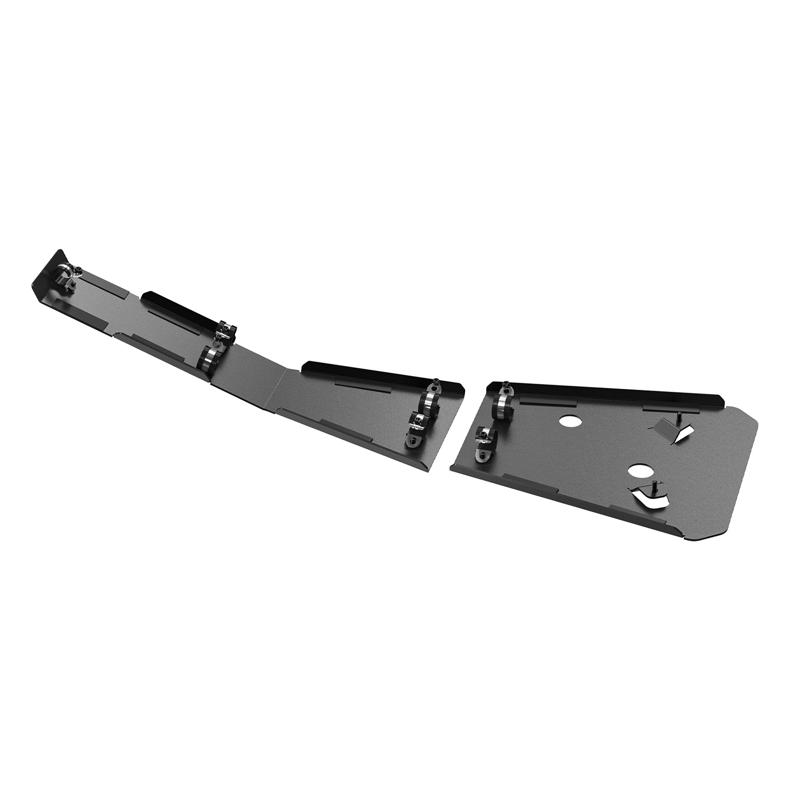 2PCS ATV Frame Engine Guards Skid Glide Plates Kit For Honda TRX450R TRX450ER