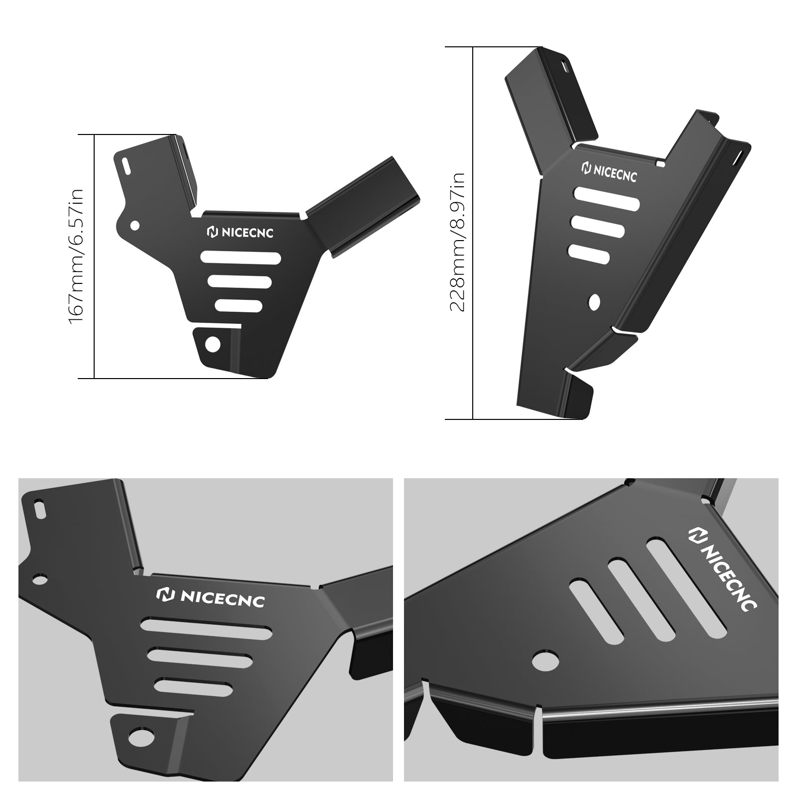 ATV Left + Right Frame Covers Guards For Honda TRX450R TRX450ER