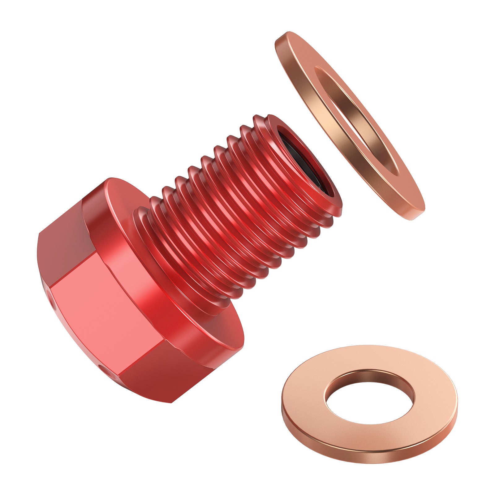 Magnetic Oil Drain Plug Bolt with Gaskets For Honda TRX450R 2006-2009 TRX250X TRX90X 2009-2023