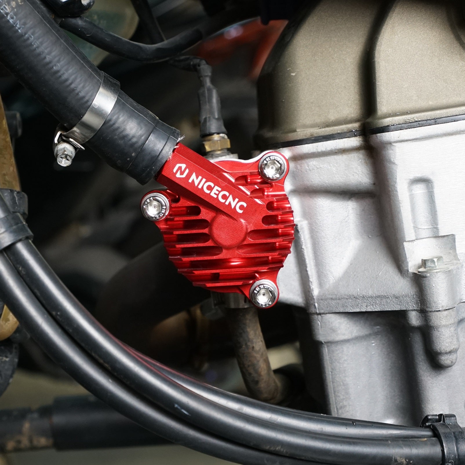ATV Thermostat Cover Thermost Housing Guard For Honda TRX450R TRX450ER