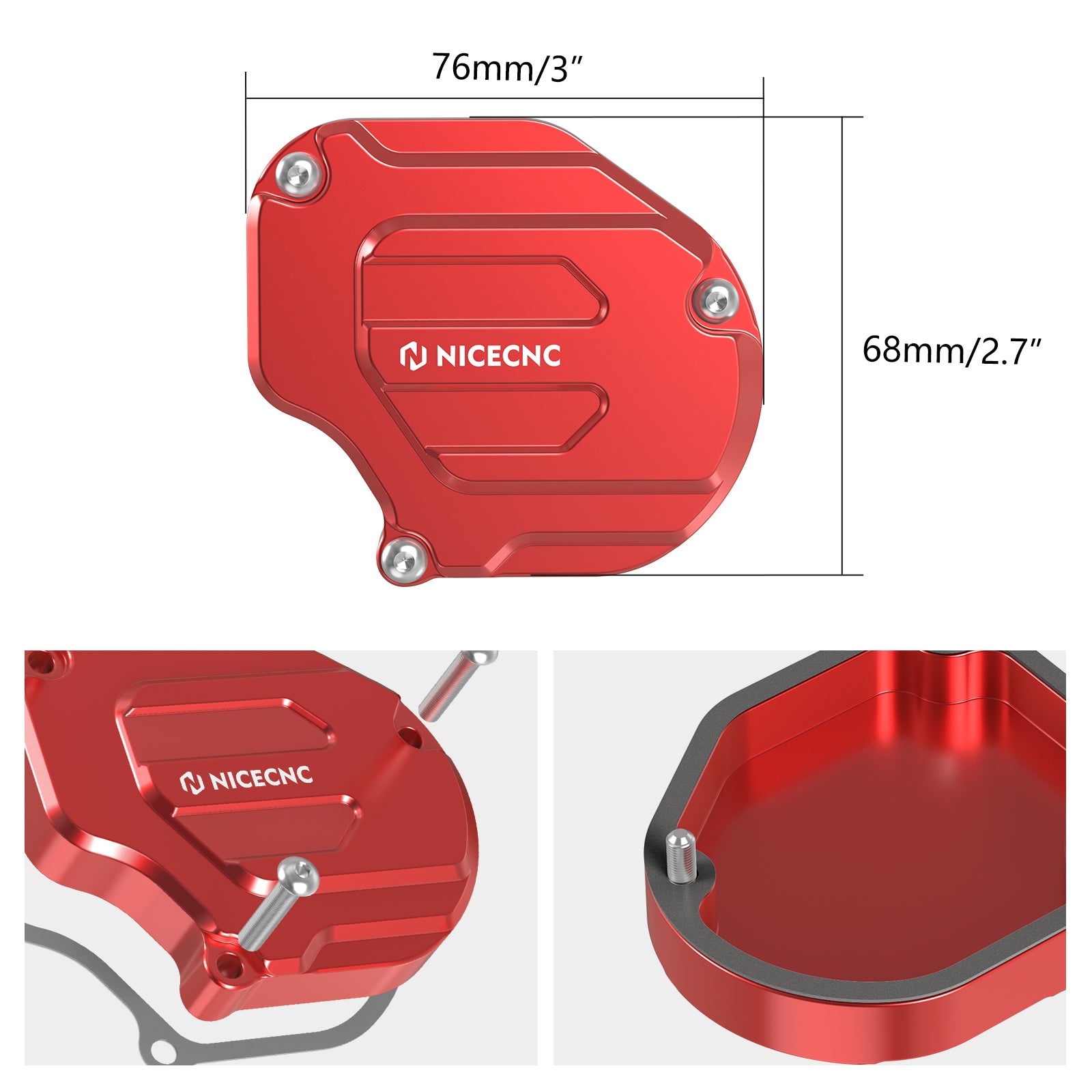 ATV Throttle Case Cover Guard with Gasket For Honda TRX450R TRX450ER