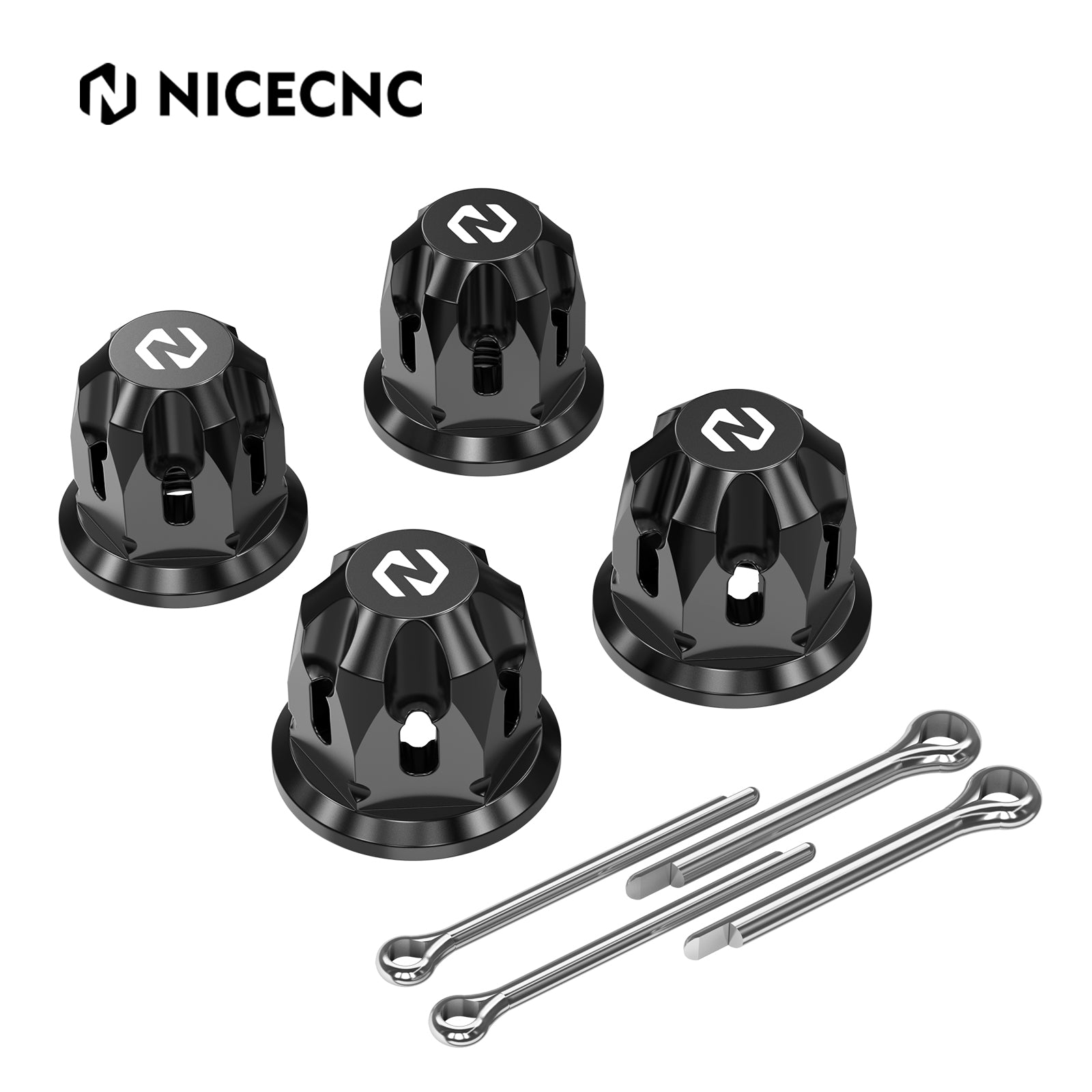 Front + Rear Wheel Axle Nuts Kit For Honda TRX450R TRX450ER TRX400X TRX300X TRX250X