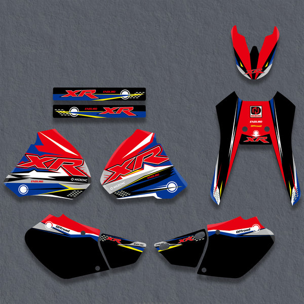 HONDA 600 XR 400 XR200 XR250 XR 400 XR600 Graphics Fuel Tank Gas Tank Decals Quality - Perforated Style Made In Usa - Foto 7