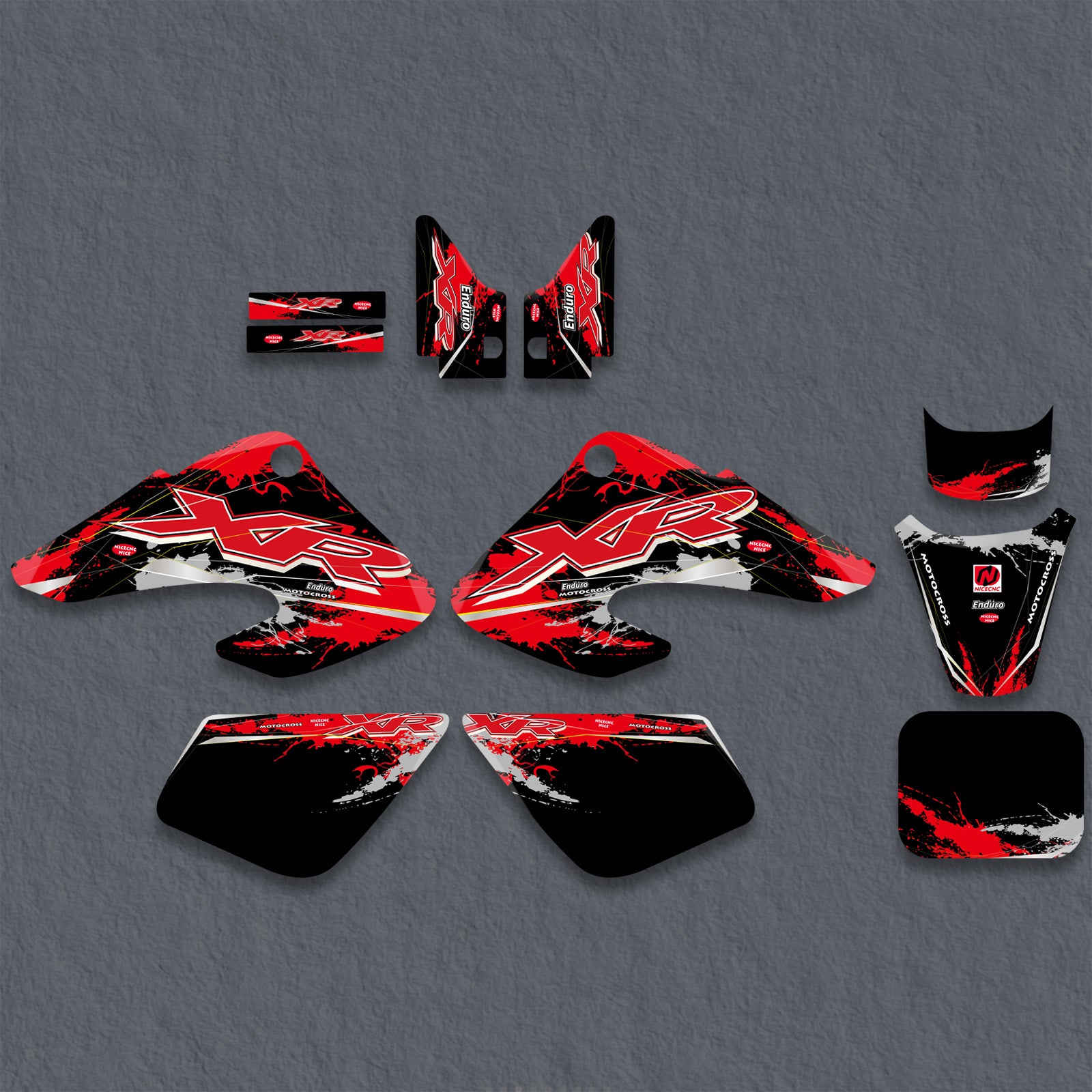 Motorcycle Full Graphics Stickers Decals Kit For HONDA XR50 2000-2003