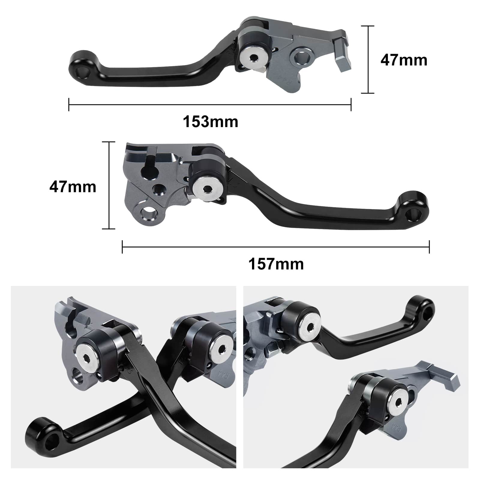 Pivot Dirtbike Brake Clutch Lever Set For Honda XR650L 1993-2023