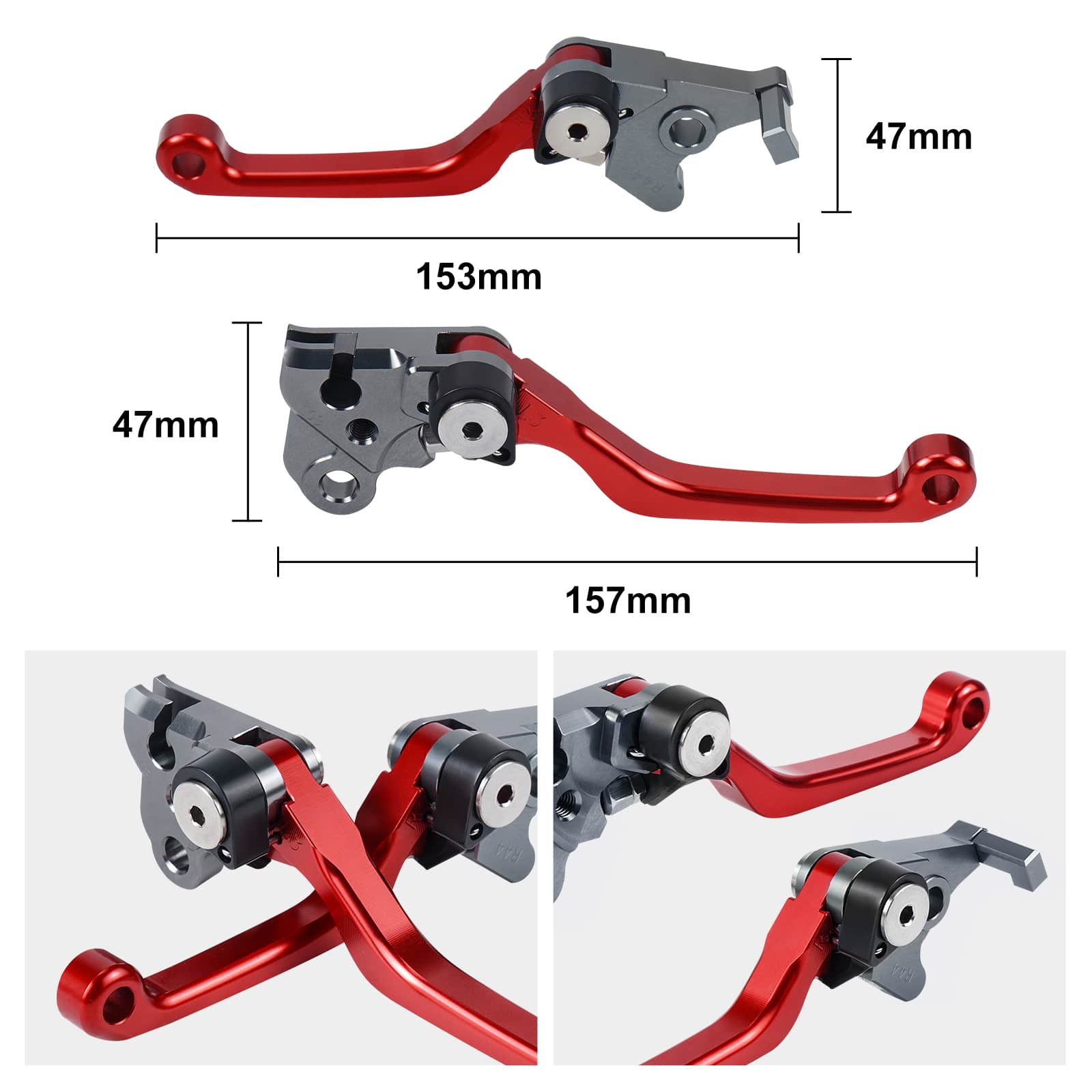 Pivot Dirtbike Brake Clutch Lever Set For Honda XR650L 1993-2023