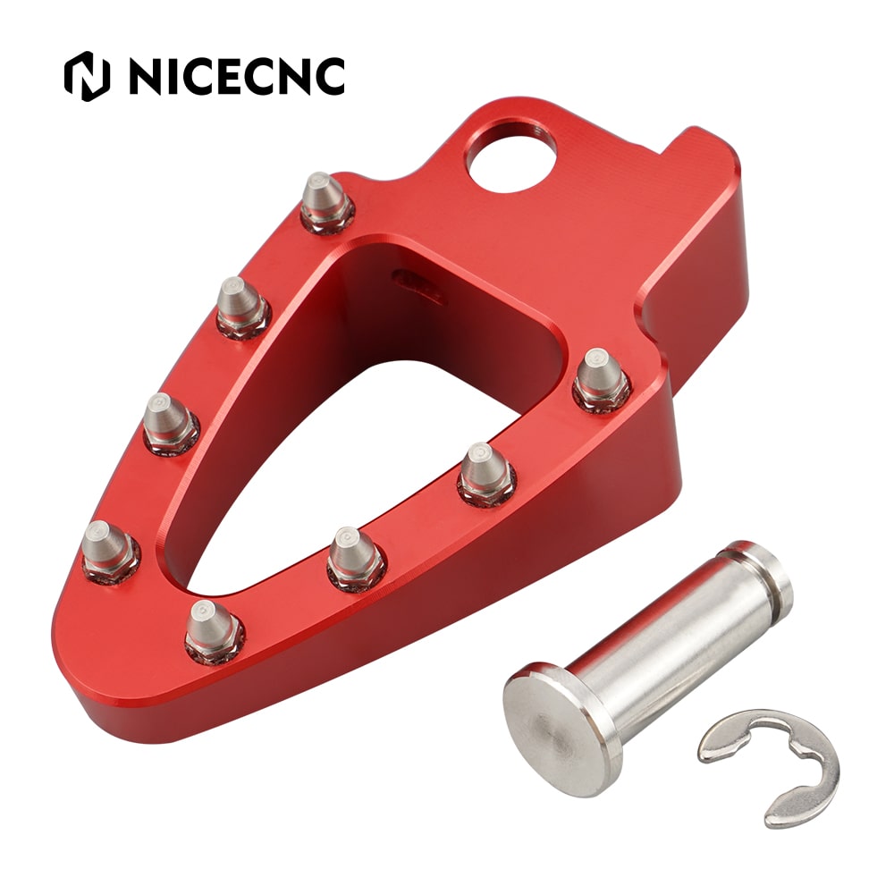 Red Brake Lever Pedal Enlarge Plate Tip for Honda XR650L 93-22