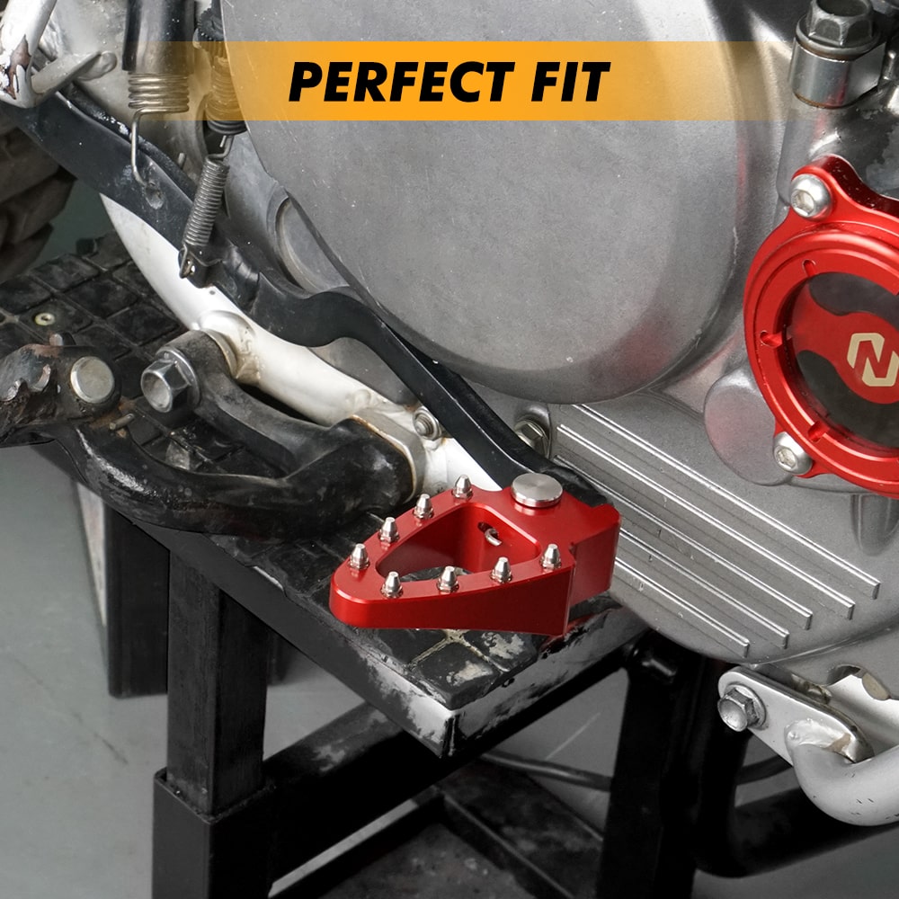 Red Brake Lever Pedal Enlarge Plate Tip for Honda XR650L 93-22