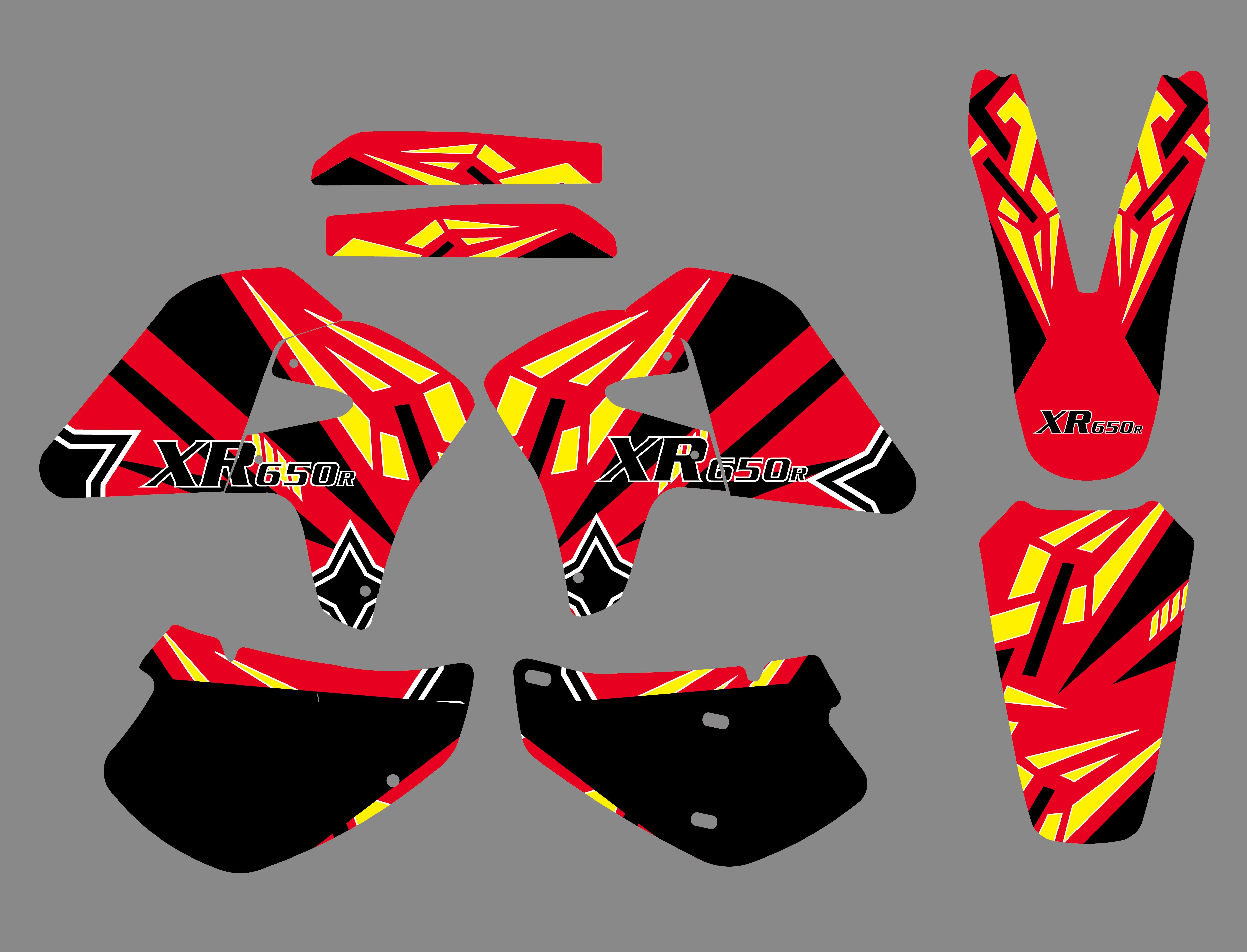 Motorcycle Full Graphics Decals Stickers For Honda XR650R 2000-2009