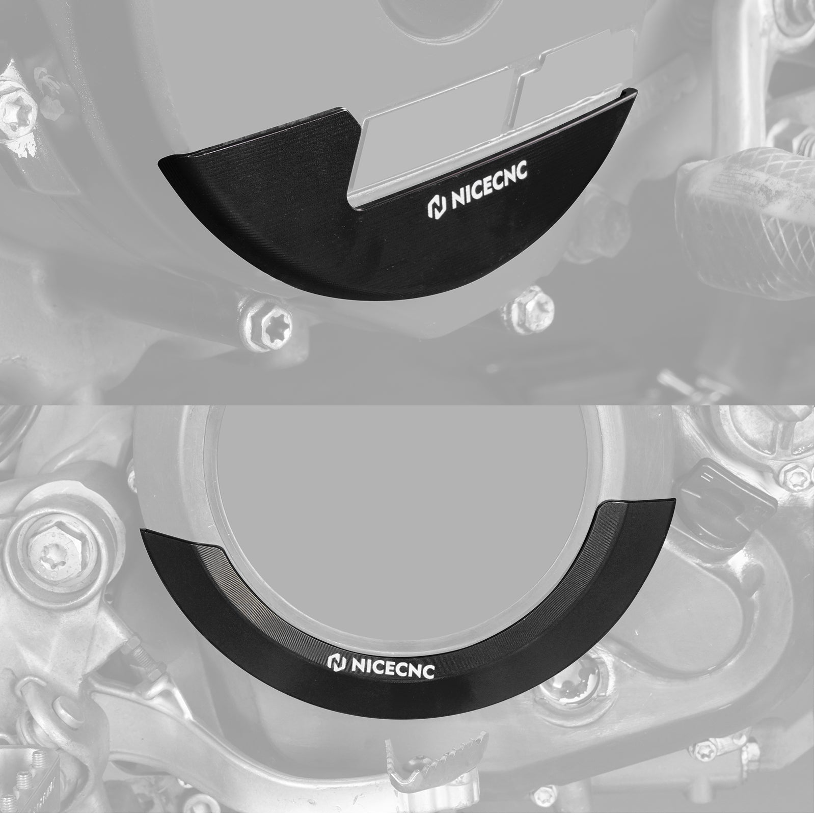 Engine Clutch Cover + Ignition Guard Kit For Husqvarna 701 Enduro SM Vitpilen 16-25