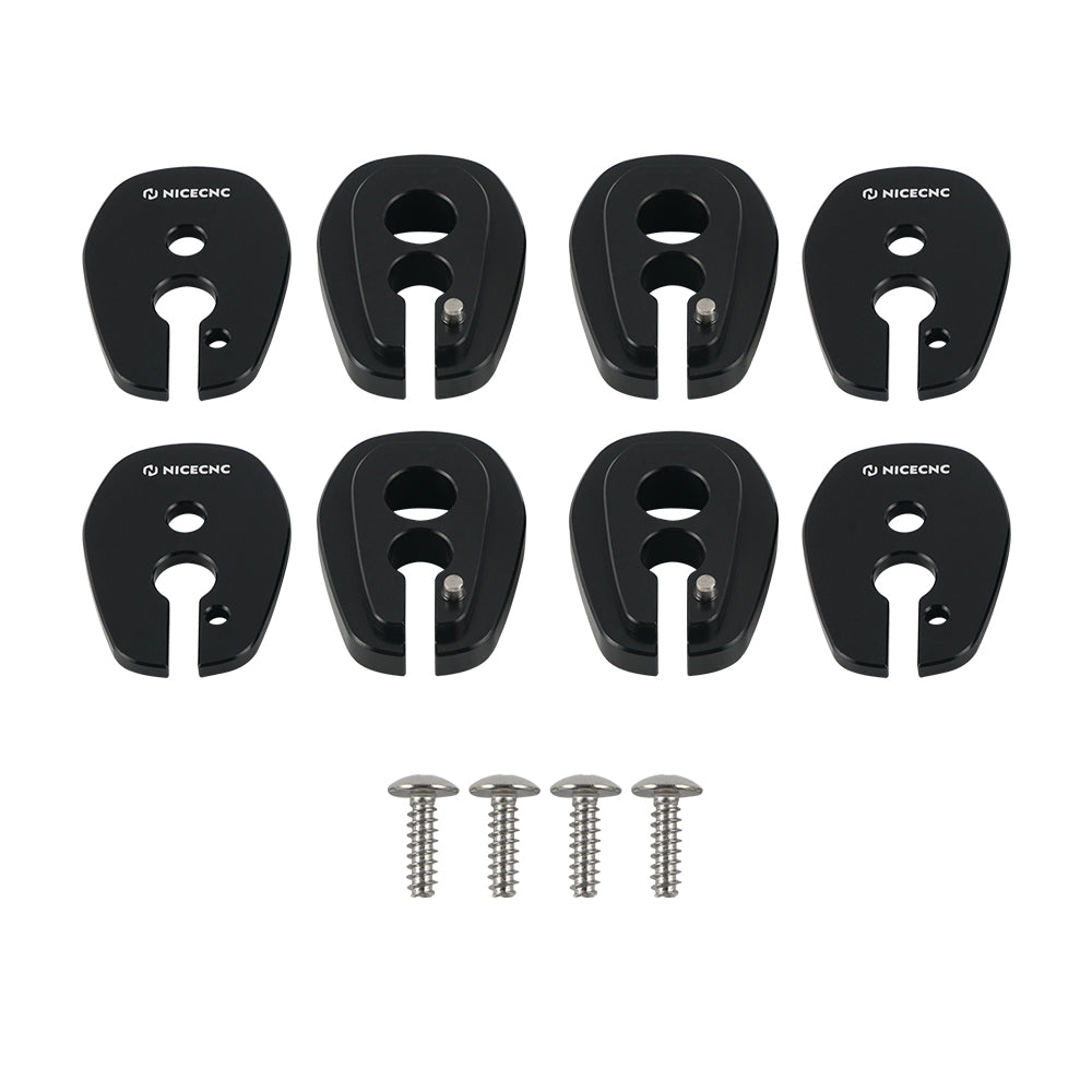 Front Rear Blinker Turn Signal Stalk Elimination Adapters Plates Kit For Kawasaki KLR650