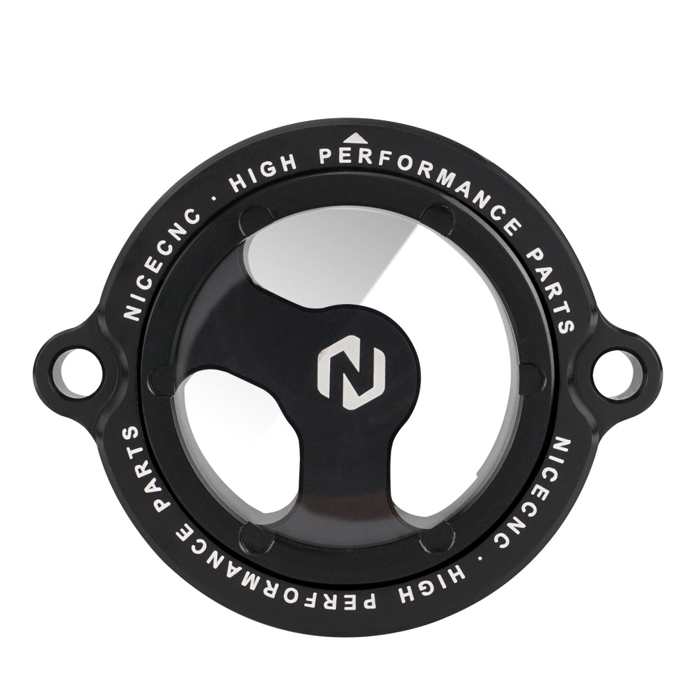 Full Clear Oil Filter Cap Cover For Kawasaki KLR650 1987-2024