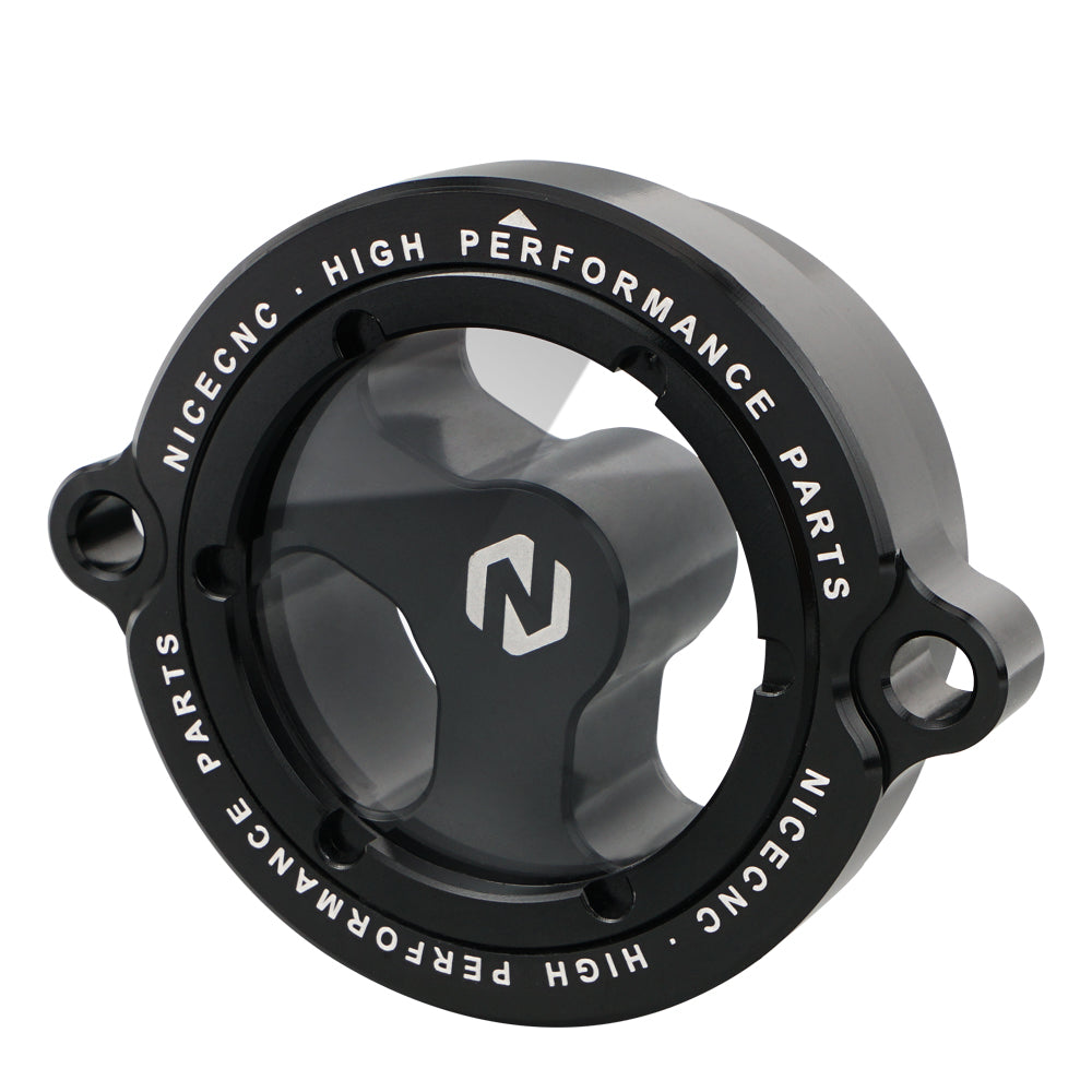 Full Clear Oil Filter Cap Cover For Kawasaki KLR650 1987-2024