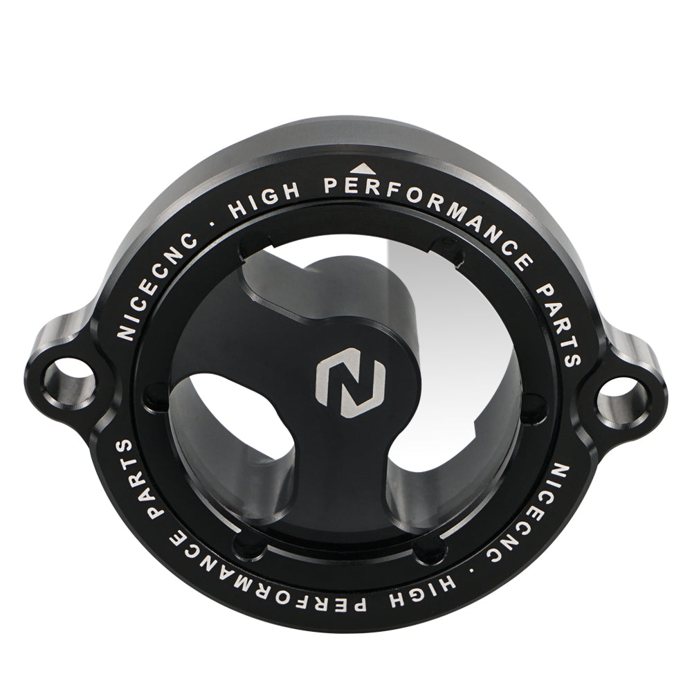 Full Clear Oil Filter Cap Cover For Kawasaki KLR650 1987-2024