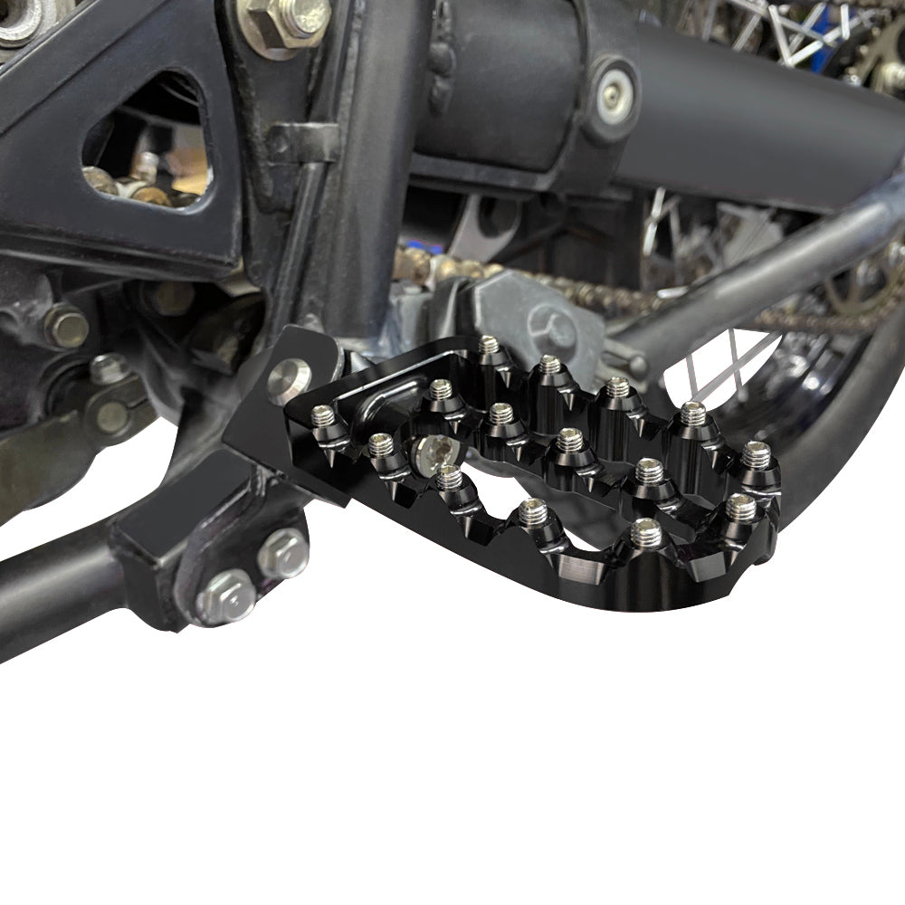 Pair Enlarged Adjustable Foot Pegs Footrest For Kawasaki KLR650 1987-2018