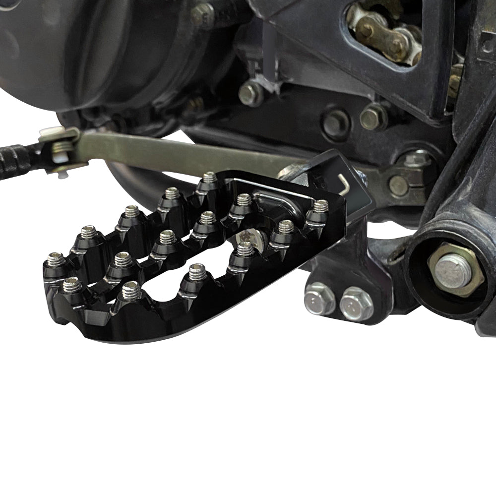 Pair Enlarged Adjustable Foot Pegs Footrest For Kawasaki KLR650 1987-2018