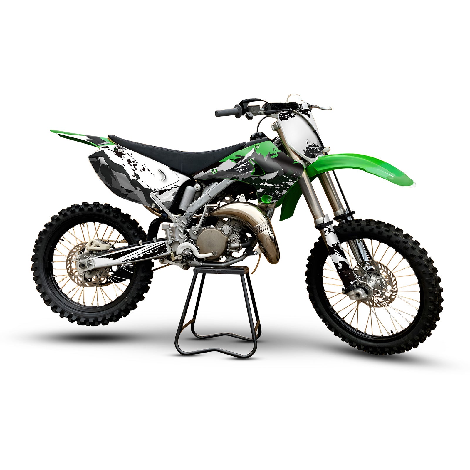 Motorcycle Full Graphics Decals Stickers Set For KAWASAKI KX125 / KX250 2003-2012