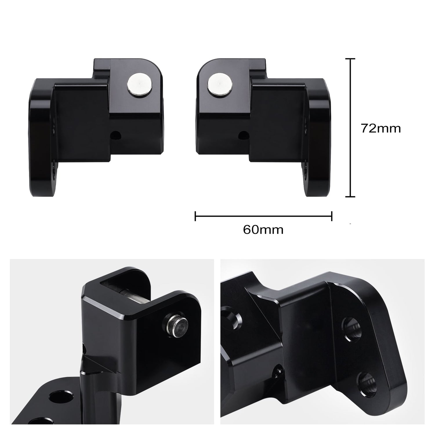 1" Footpeg Lowering Brackets For Kawasaki KLR650 19872018