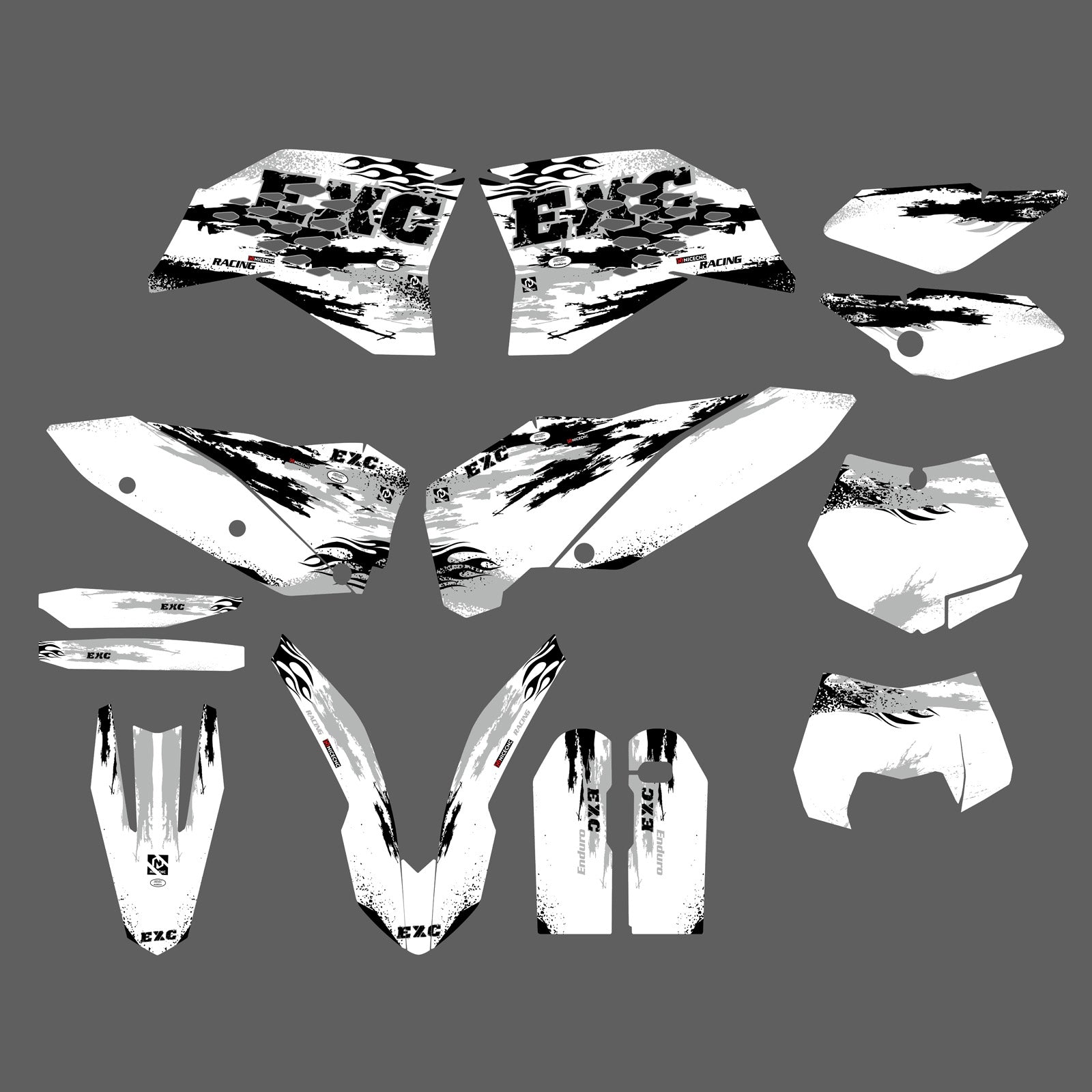 Motorcycle Graphics Decals Stickers Kit For KTM 125-525 SX 2007-2010 125-524 All Models 08-10