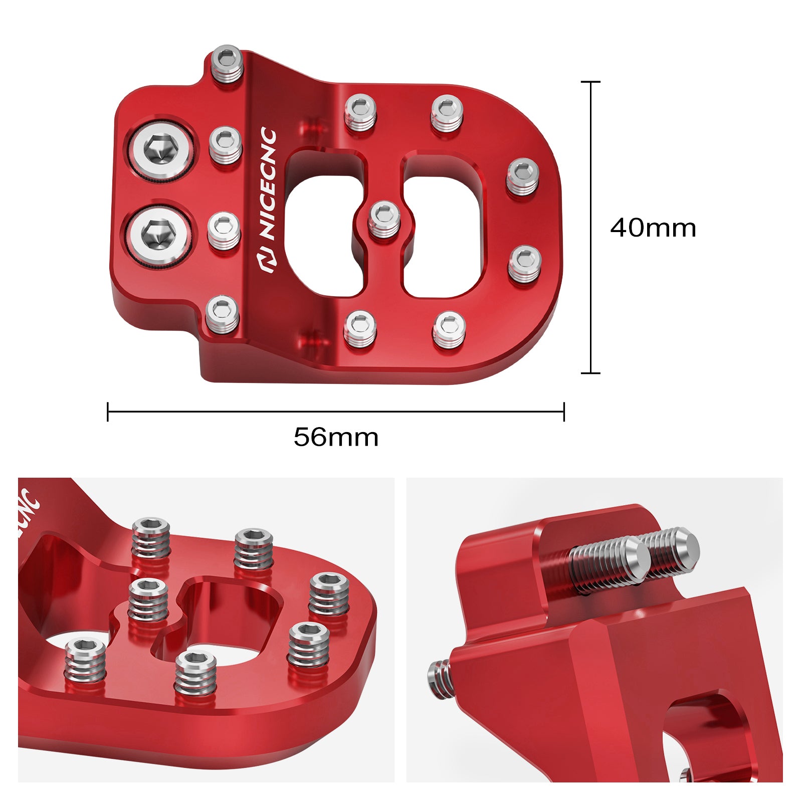 Dual Control Stepped Rear Brake Pedal Pad Tip For KTM 125-530 390 790 890 ADV 690 Enduro R