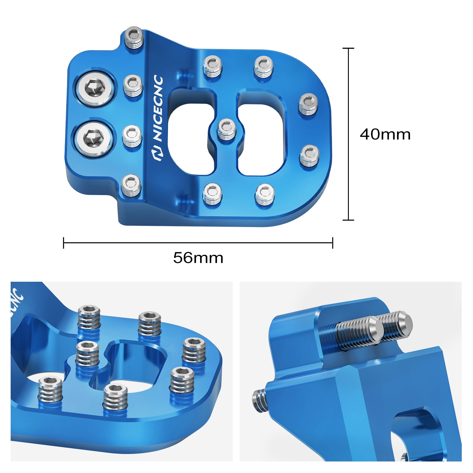 Dual Control Stepped Rear Brake Pedal Pad Tip For KTM 125-530 390 790 890 ADV 690 Enduro R