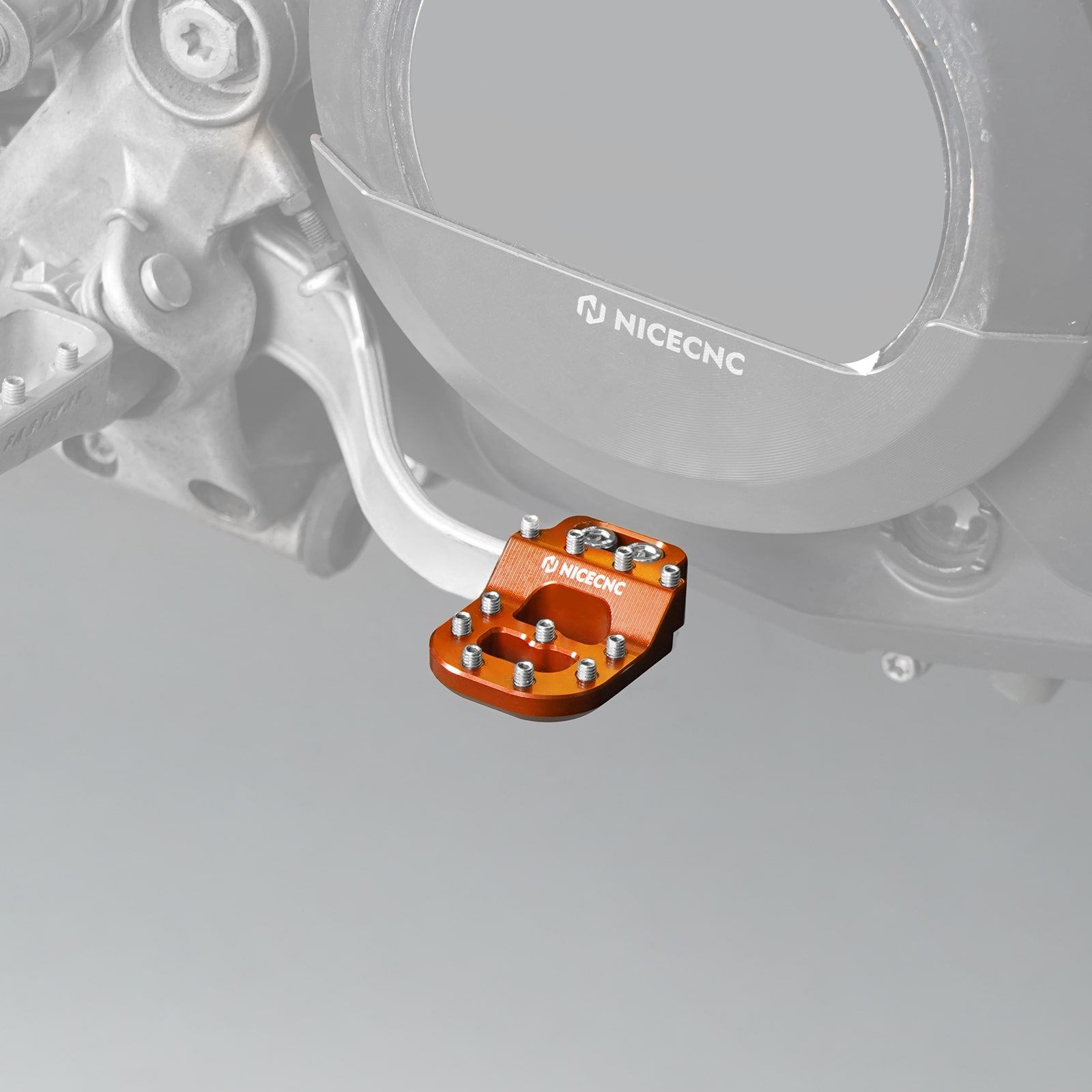 Dual Control Stepped Rear Brake Pedal Pad Tip Plate For KTM Husqvarna Beta GasGas