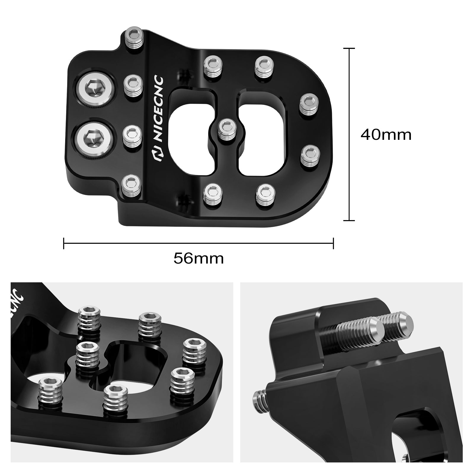 Dual Control Stepped Rear Brake Pedal Pad Tip For KTM 125-530 390 790 890 ADV 690 Enduro R