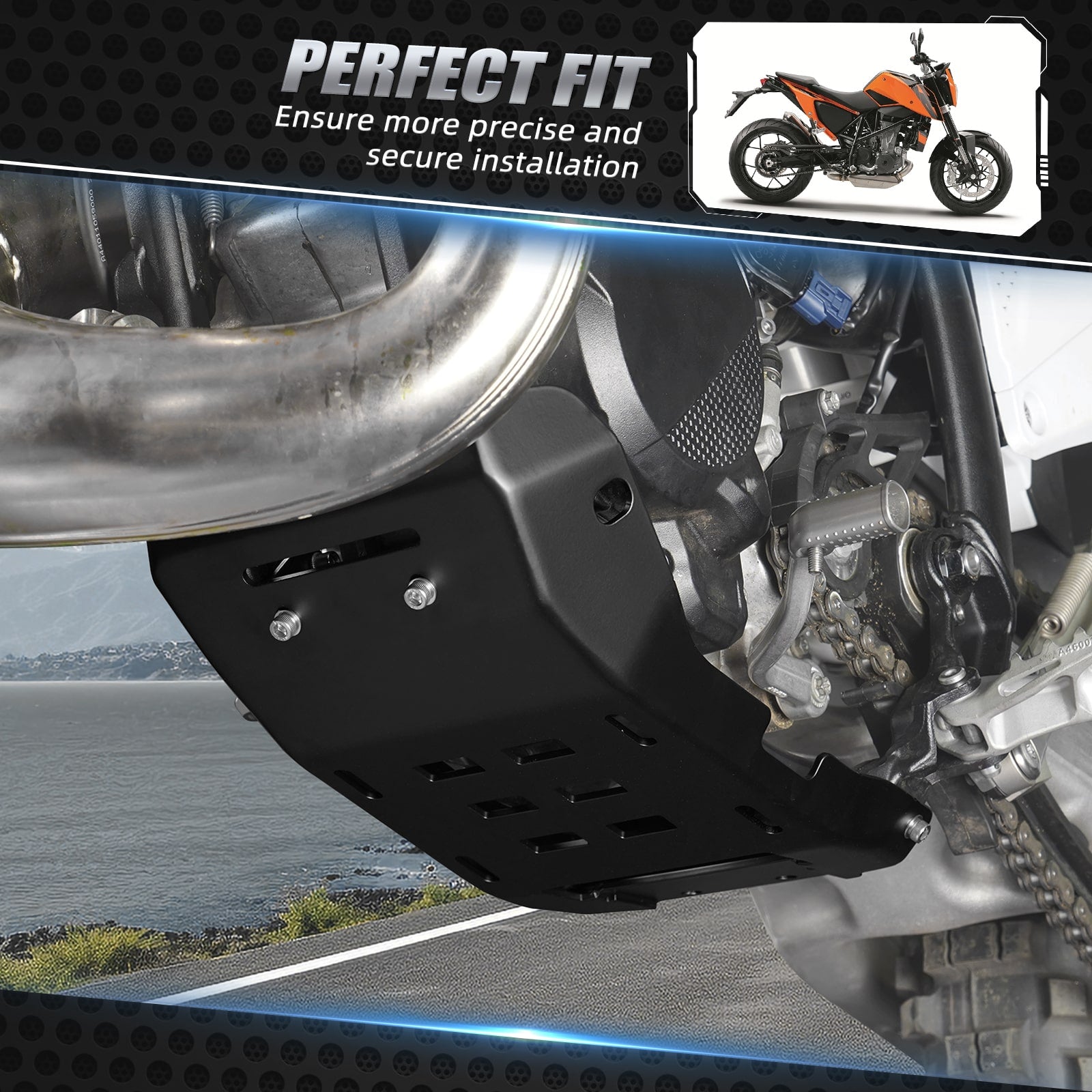 Skid Plate Engine Bottom Guard Protector For KTM Husqvarna GasGas 250-300 2023-2024
