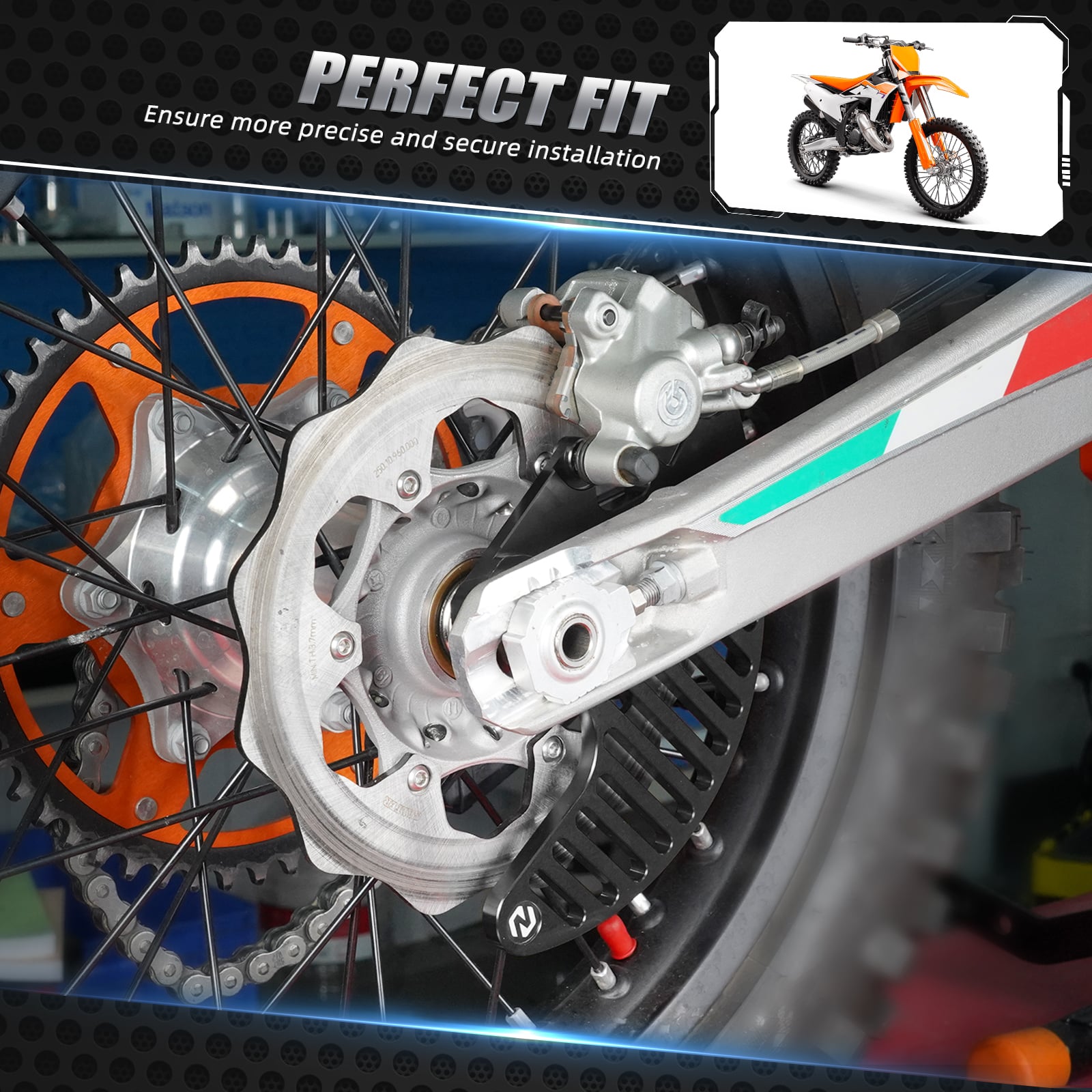 Rear Brake Disc Guard Protector For KTM 125-530 XCW/XCF-W/EXC/SX 2004-2024 HUSQVARNA GAS GAS