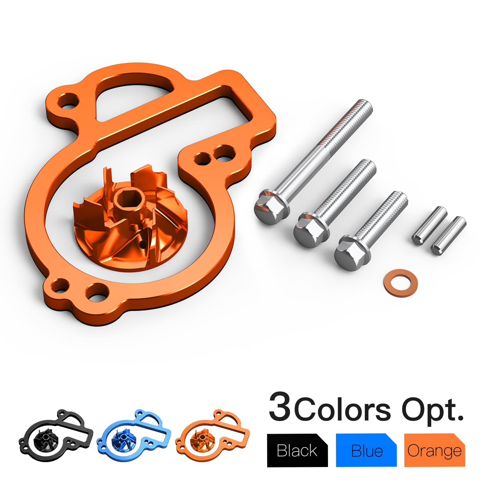 Oversized Water Pump Impeller Cooler Kit For KTM 450 500 EXC-F/XCF-W Husqvarna 450 500 FE/FX 17-24 Gas Gas 450 MC F/ EX F/EC F 21-24