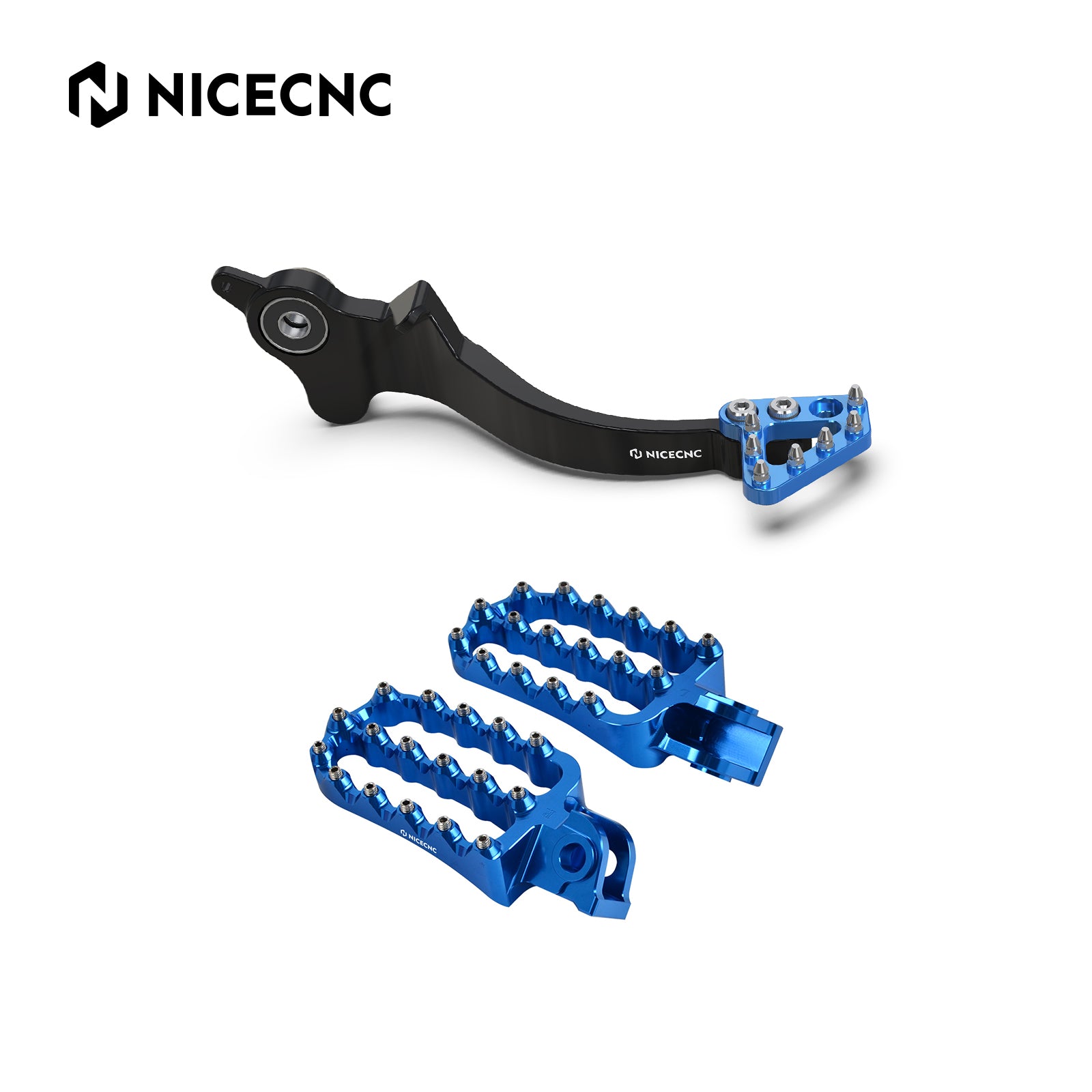 Rear Brake Pedal Lever + Enlarged Foot Pegs For Husqvarna 701 Enduro SM 2016-2019