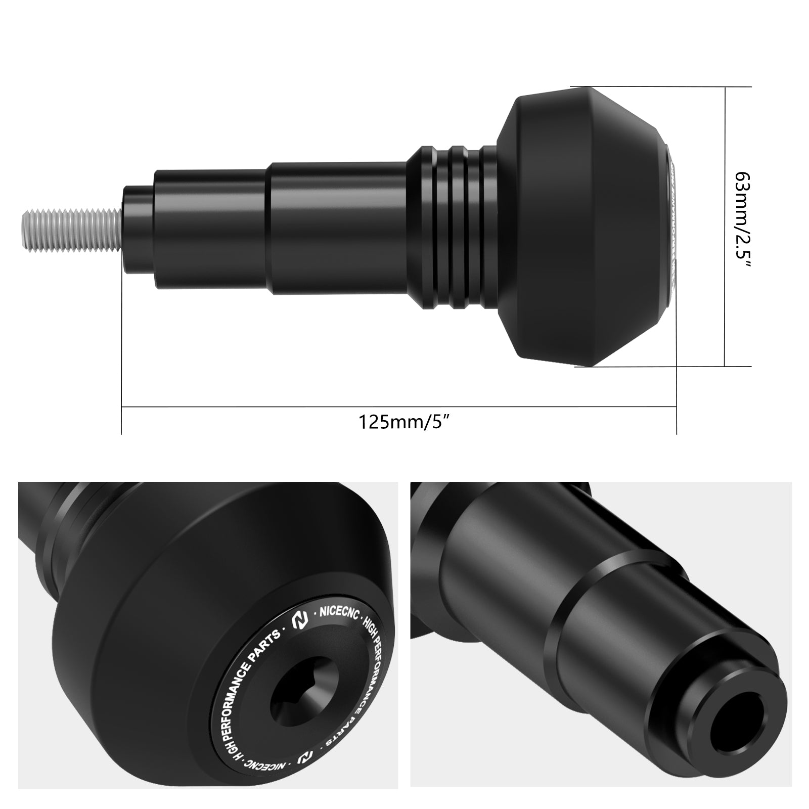 Crash Mushrooms Frame Sliders Guard Kit For KTM 690 Enduro SMC R 2008-2024