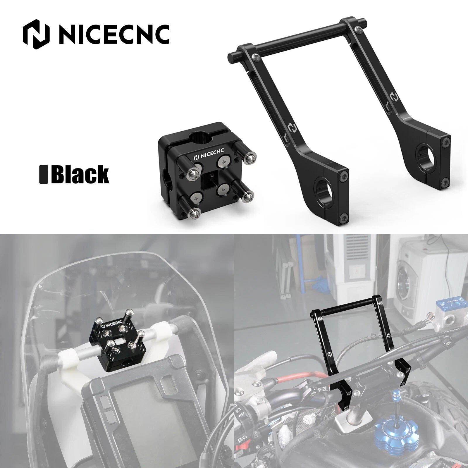 Roadbook Mounting Arms + GPS Holder Bar Clamp For KTM 125-530 SX SX-F EXC XC XC-F XC-W