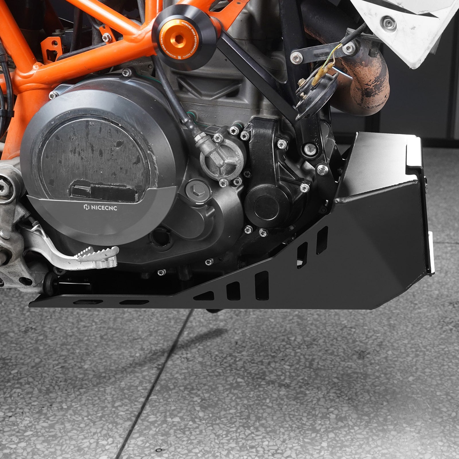 Skid Plate Engine Guard with Built-in Toolbox For KTM 690 Enduro SMC R 2008-2025