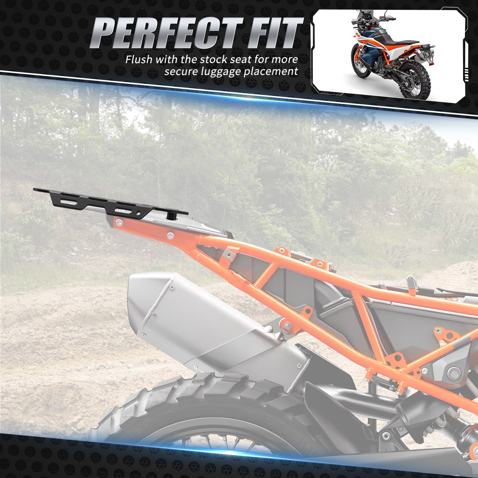 Rear Luggage Rack Cargo Plate Carrier For KTM 790 890 Adventure