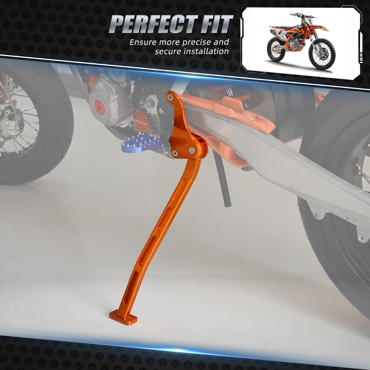 Kickstand Kick Side Stand & Spring For KTM 125-450 SX SXF