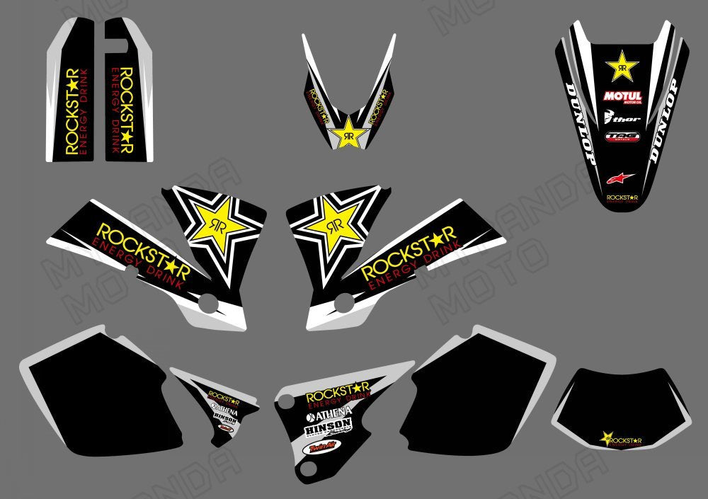 Motocross Team Full Graphic Decals Stickers Kit For KTM EXC 2003