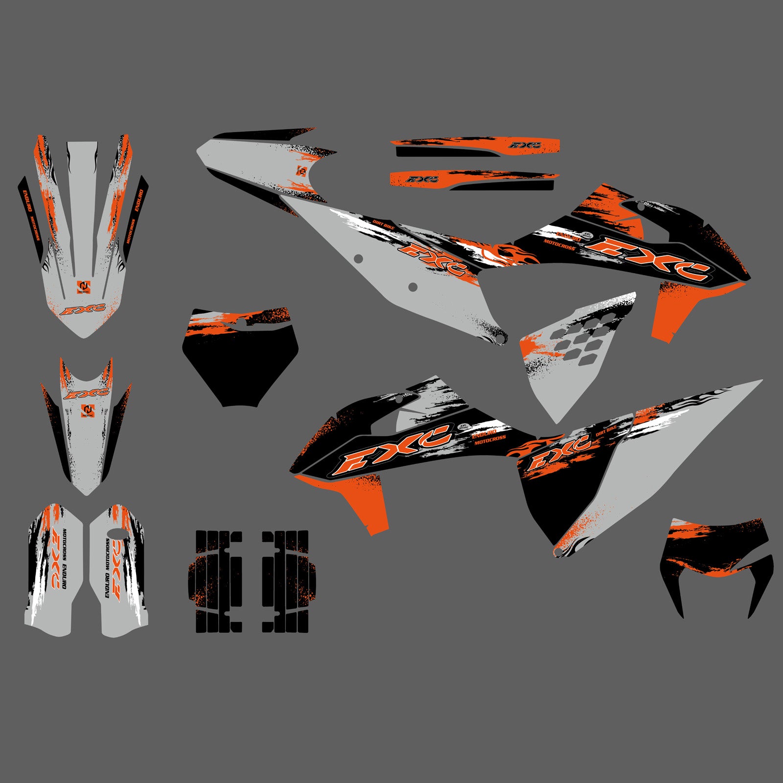 Motorcycle Graphics Decals Stickers Kit For KTM 150 250 300 350 450 500 EXC XC-W 2020-2023