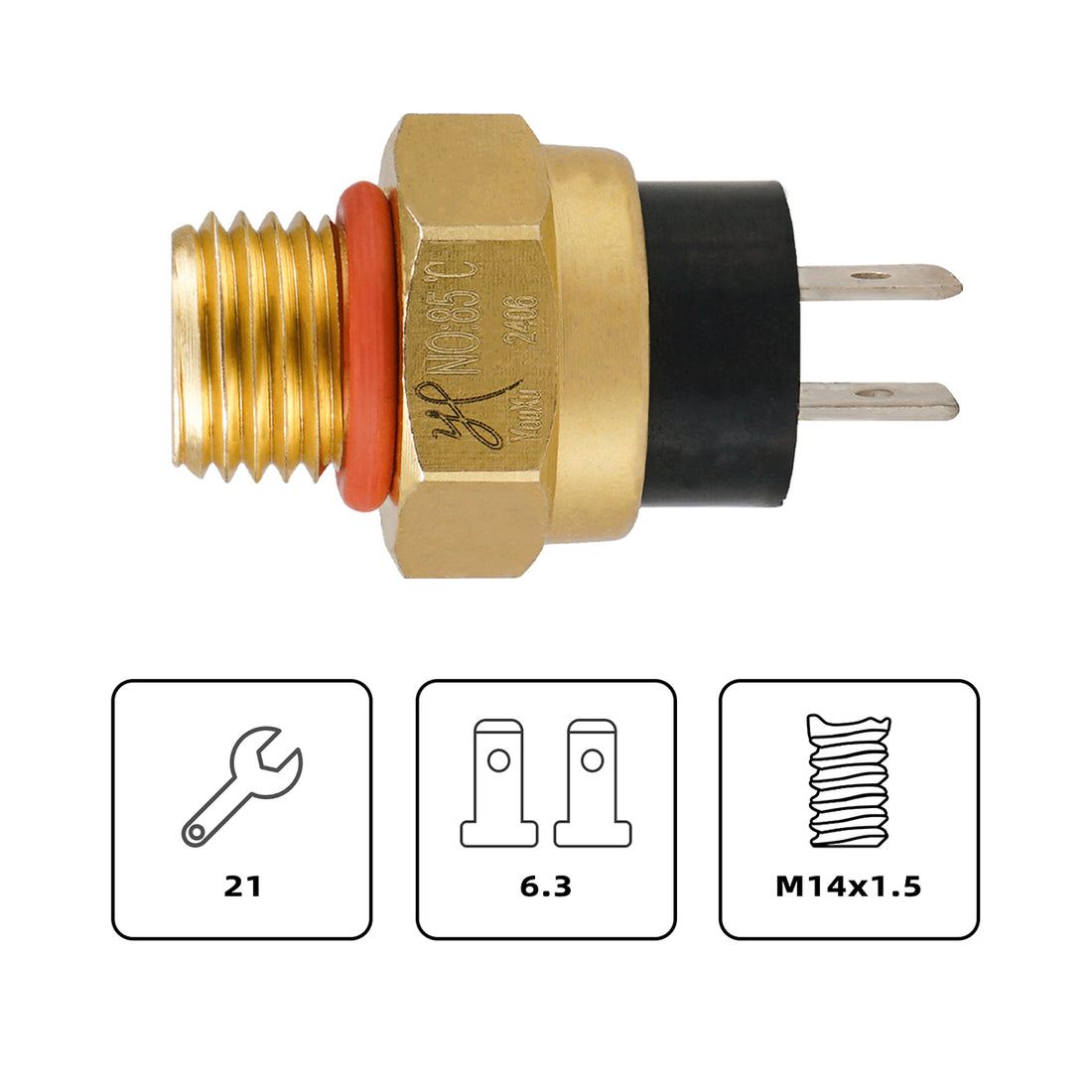 Radiator Cooling Fan Water Temp Temperature Sensor Switch