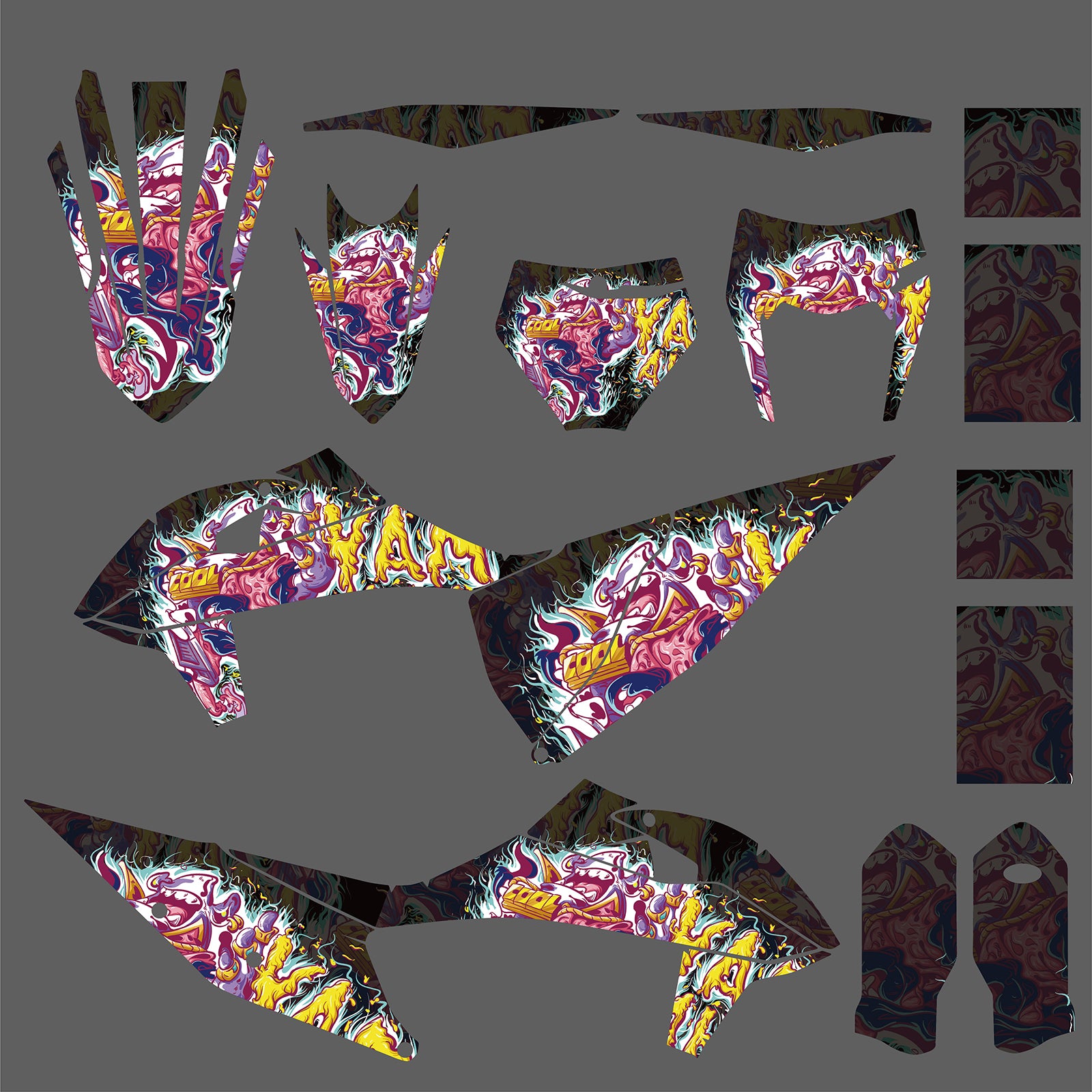 Motorcycle Graphic Decals Stickers Kit For KTM SX SXF XCF 2019-2022