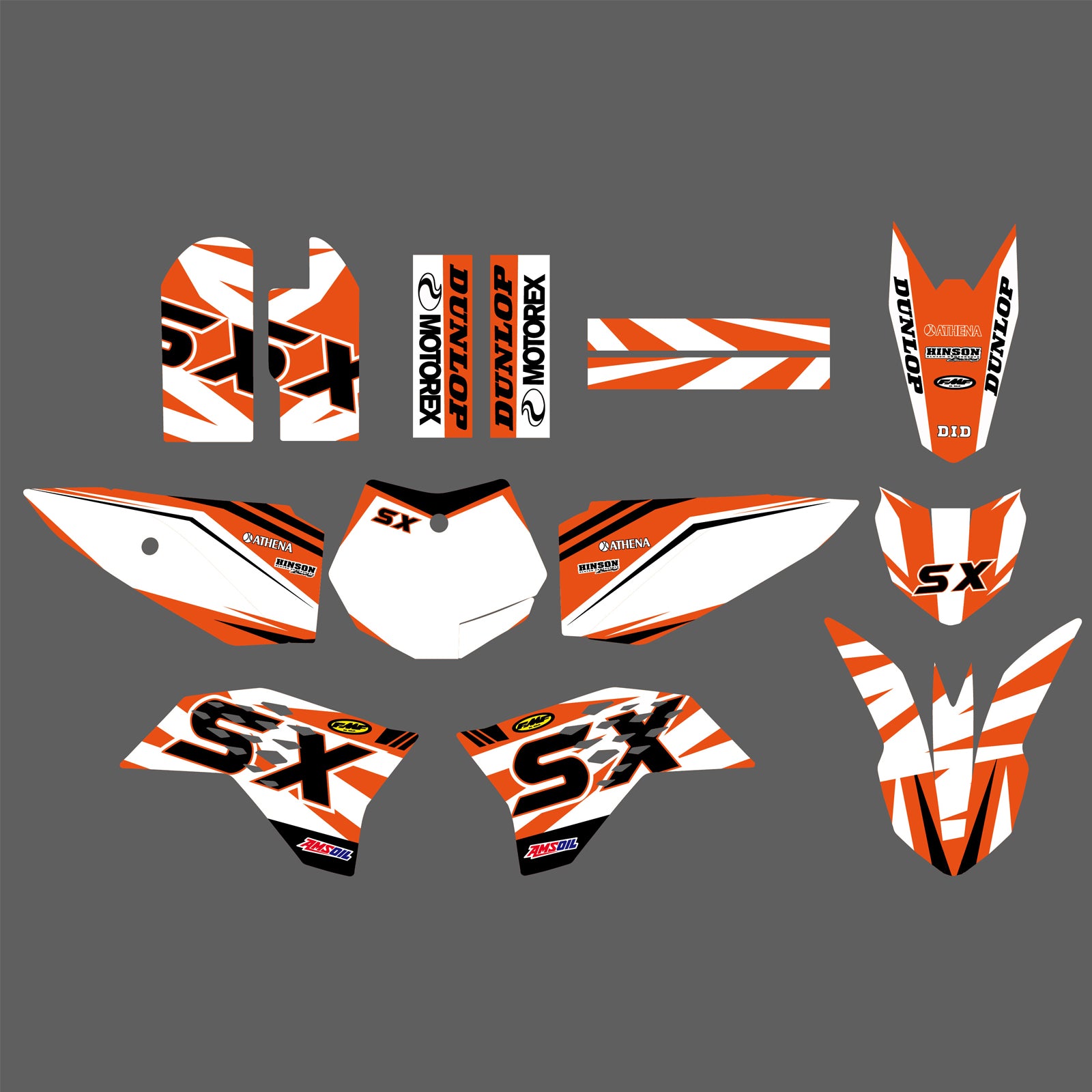 Motorcycle Graphics Background Decals Stickers Kits for KTM SX65 2009-2012