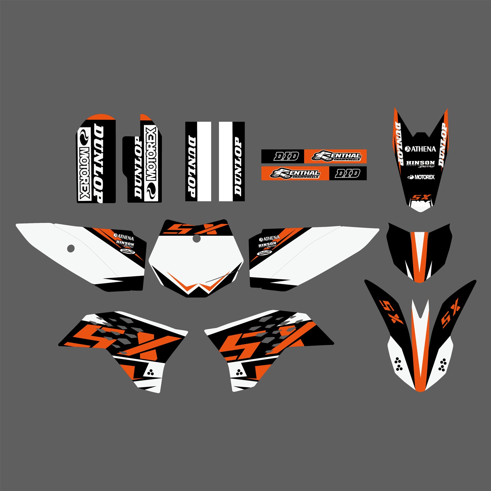 Motorcycle Graphics Background Decals Stickers Kits for KTM SX65 2009-2015