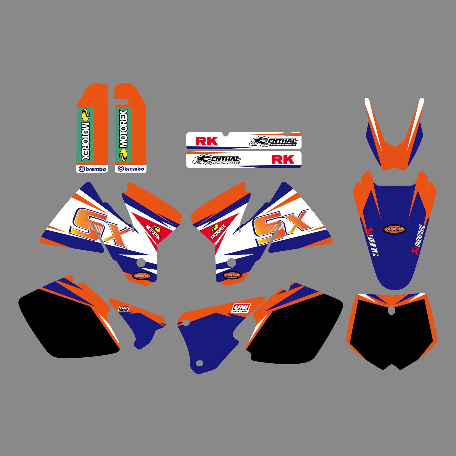 Motorcycle Graphic Decals Stickers For KTM SX 1998-2000