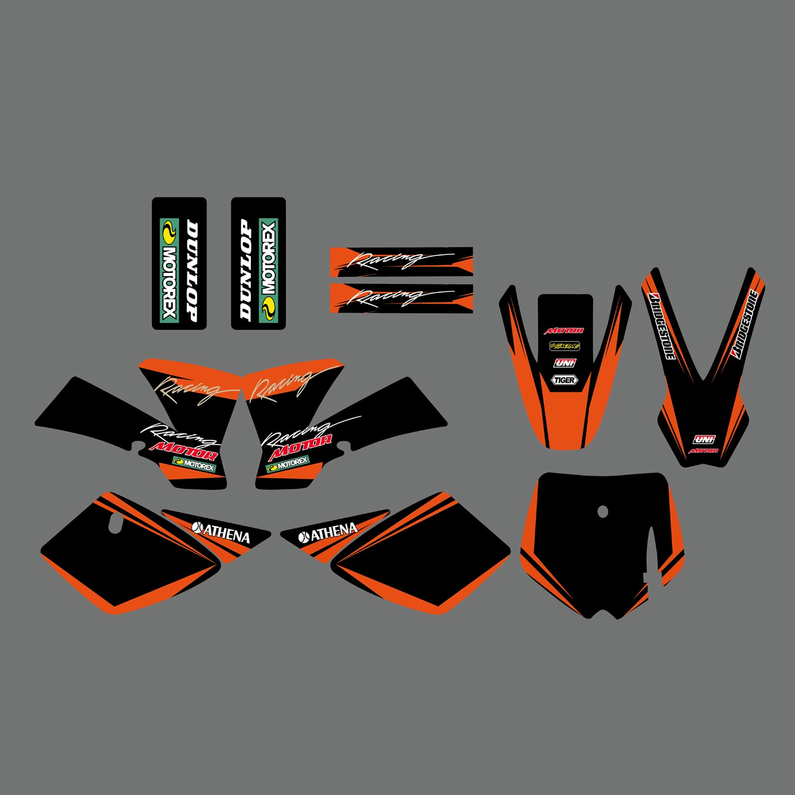 Motorcycle Graphic Full Decals Stickers Kit For KTM SX50 2002-2008